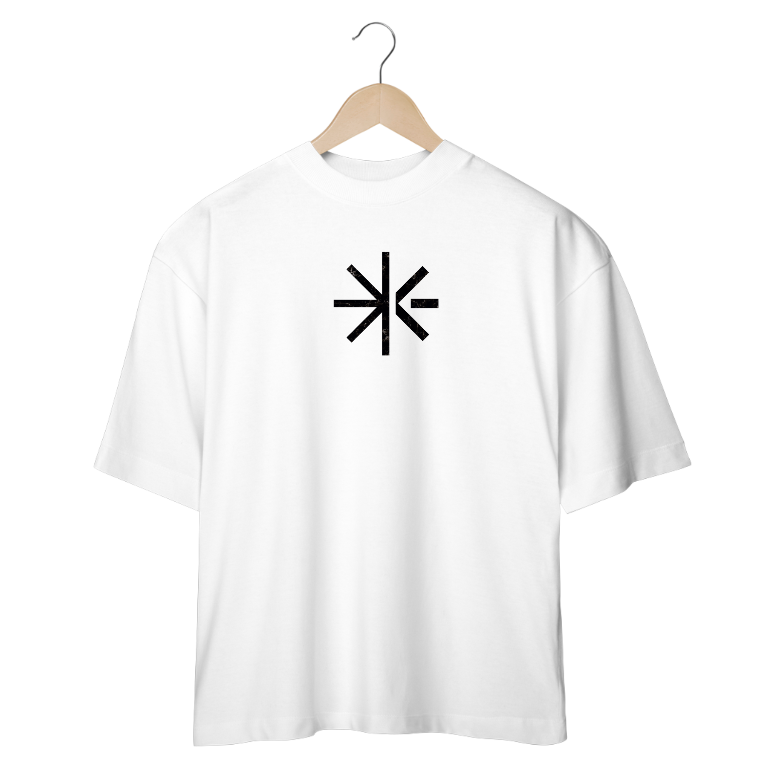 Oversized Marmorizada (estampa preta)