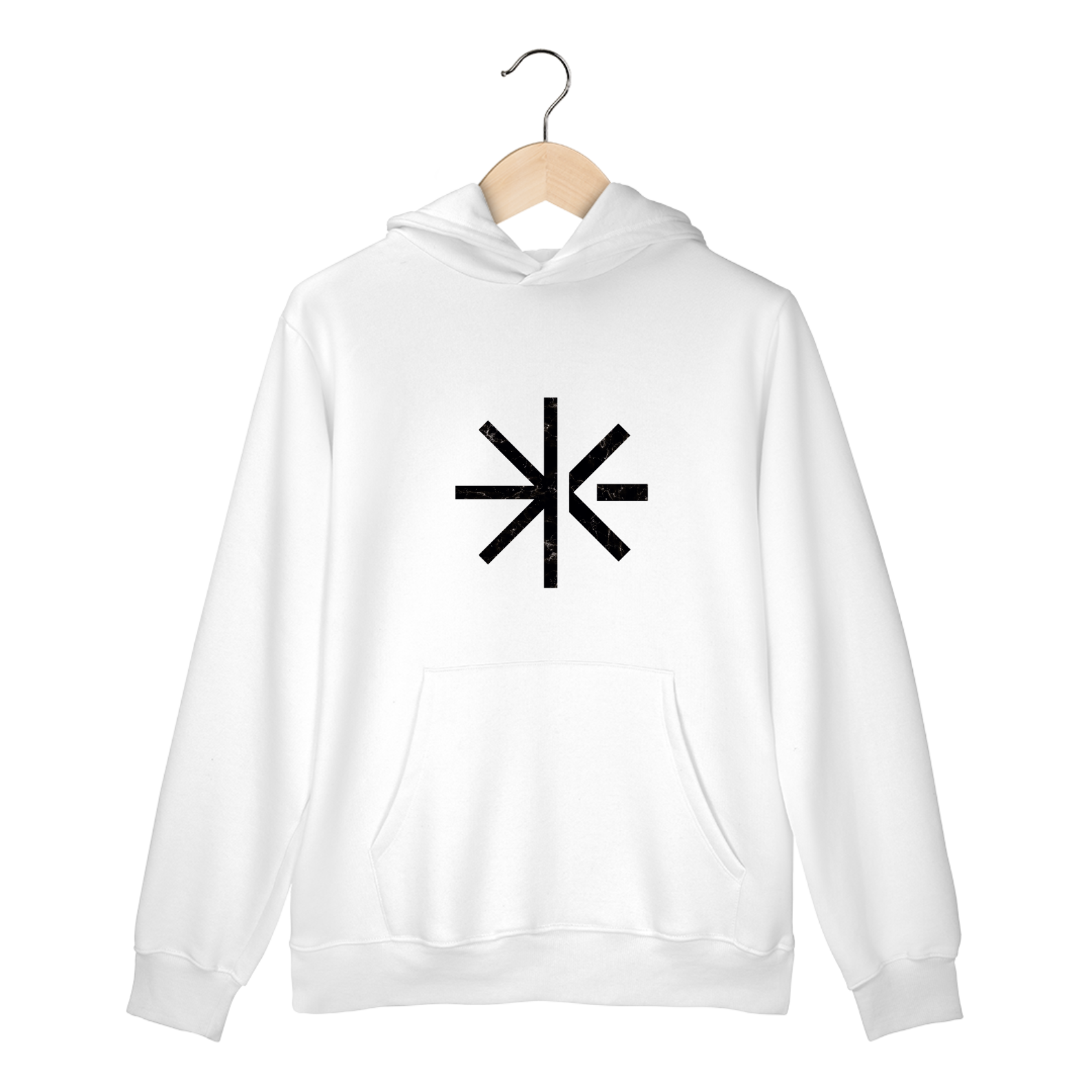 Moletom Canguru Marmorizada (estampa preta)