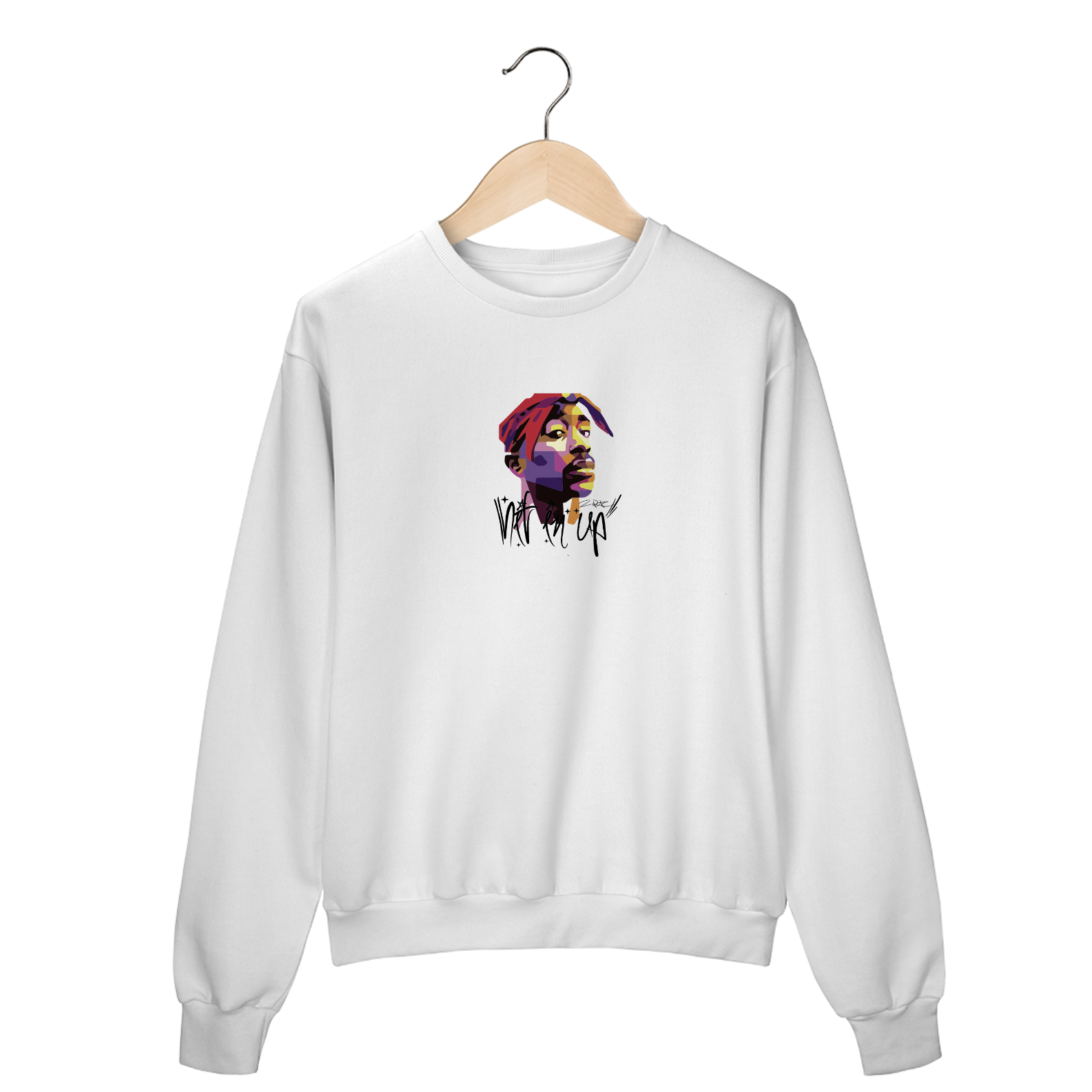 Moletom Tupac Hit En Up (escrita preta)