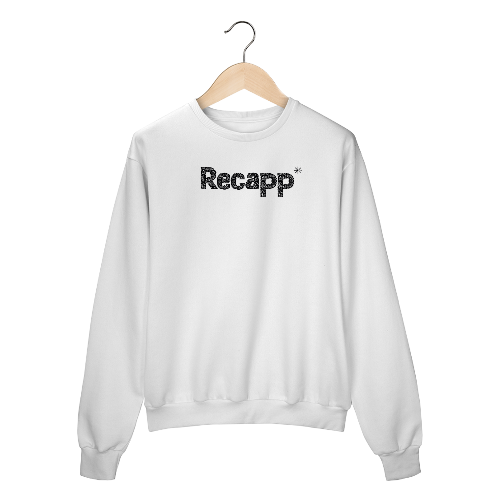 Moletom Floral (estampa preta)