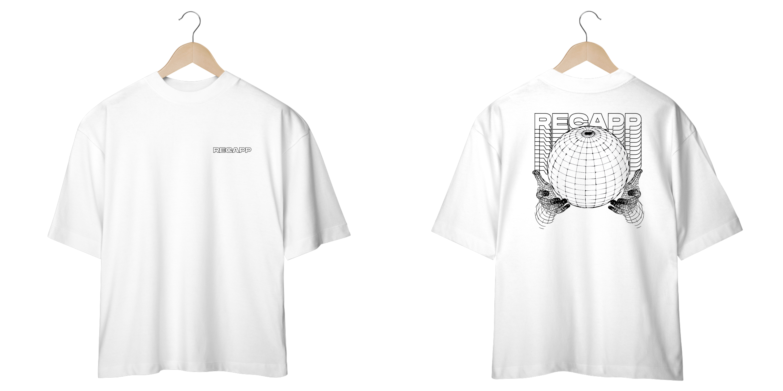 Oversized World (estampa preta)