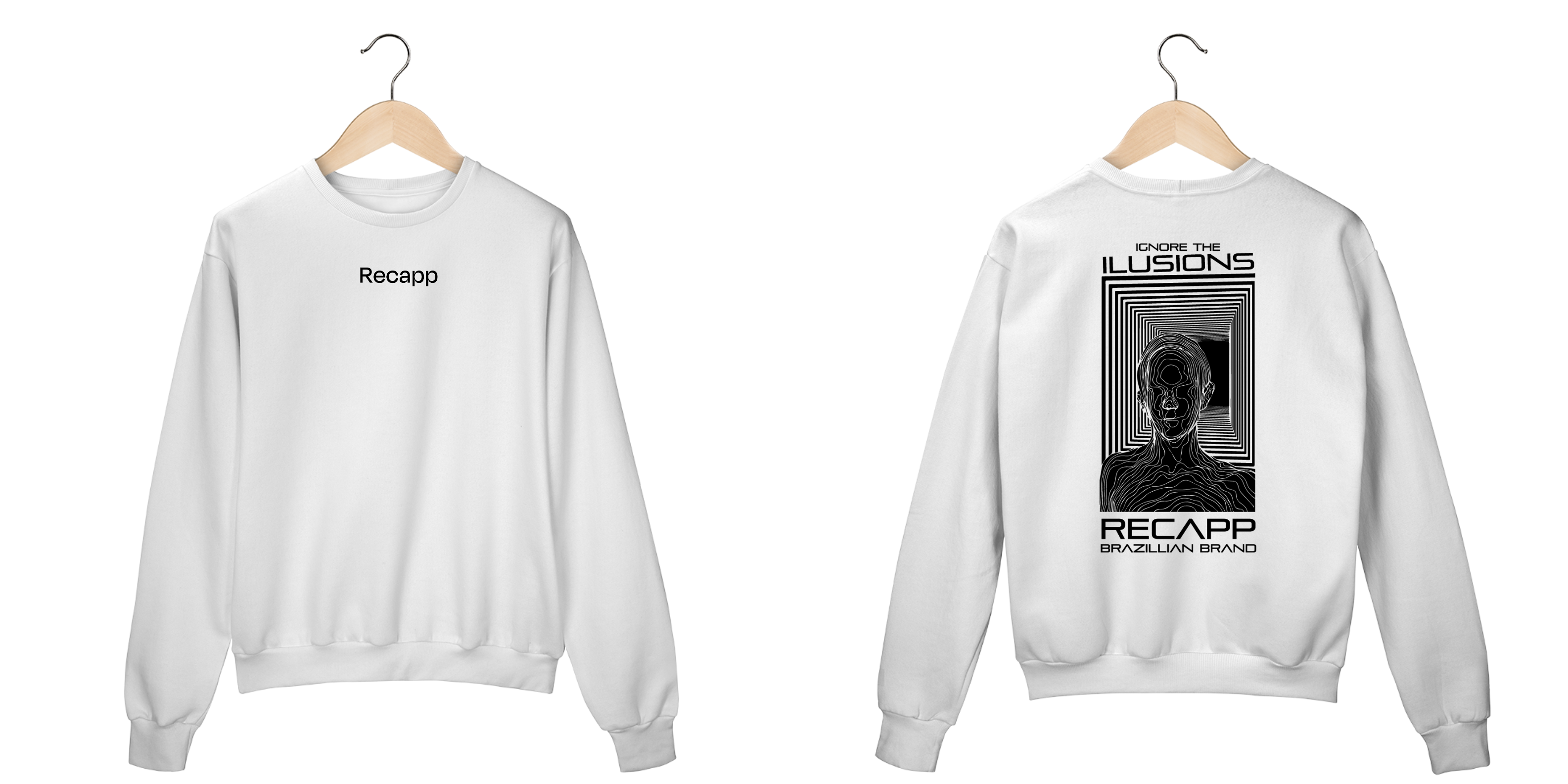 Moletom Ilusions (estampa preta)