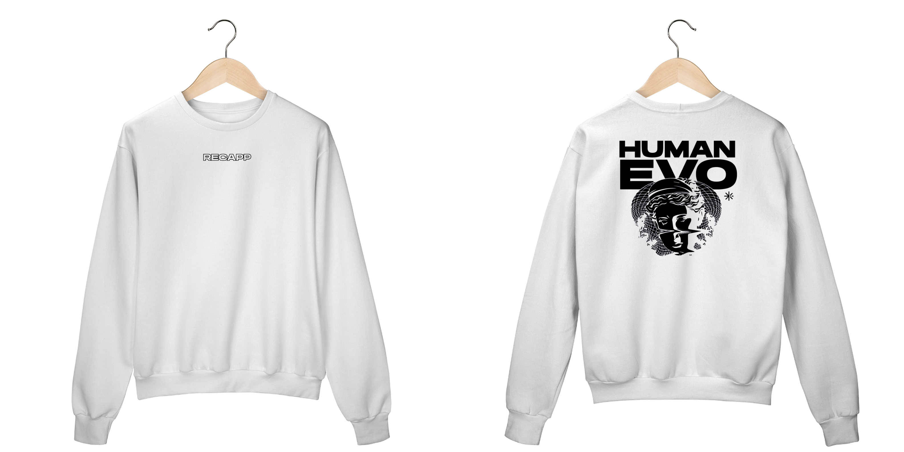 Moletom Human Evo (estampa preta)