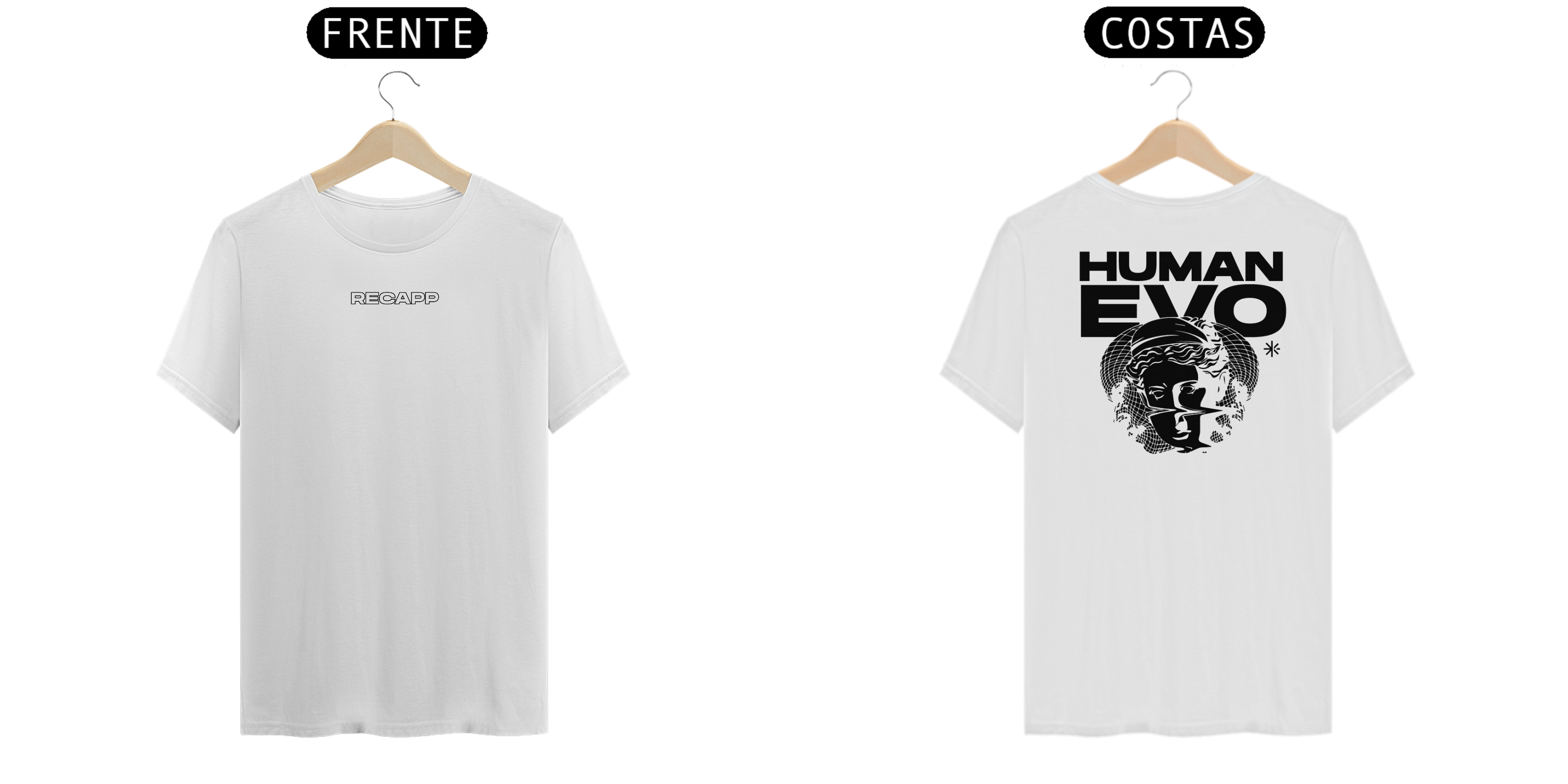 Camiseta Human Evo (estampa preta)