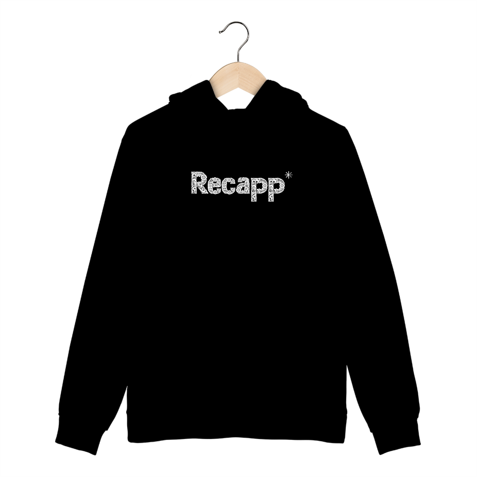 Moletom Canguru Floral (estampa branca)