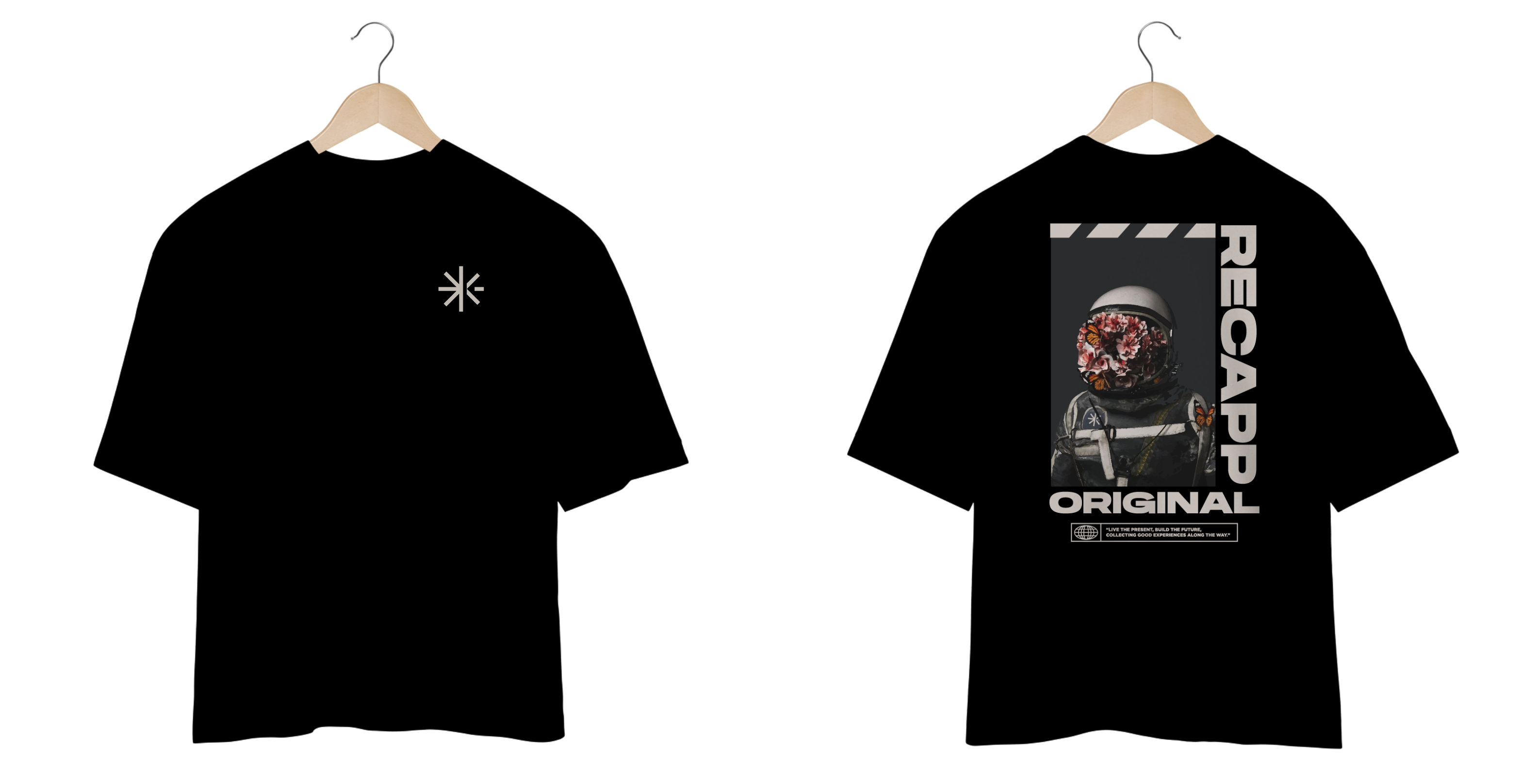 Oversized Space Flowers (estampa branca)