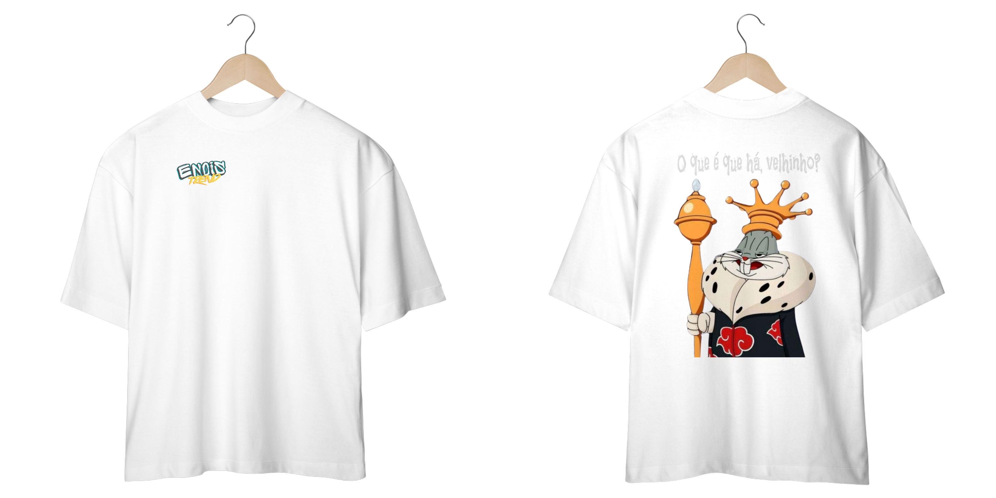 Camiseta Oversized Unisex ENOISTrend, Akatsuki-Pernalonga