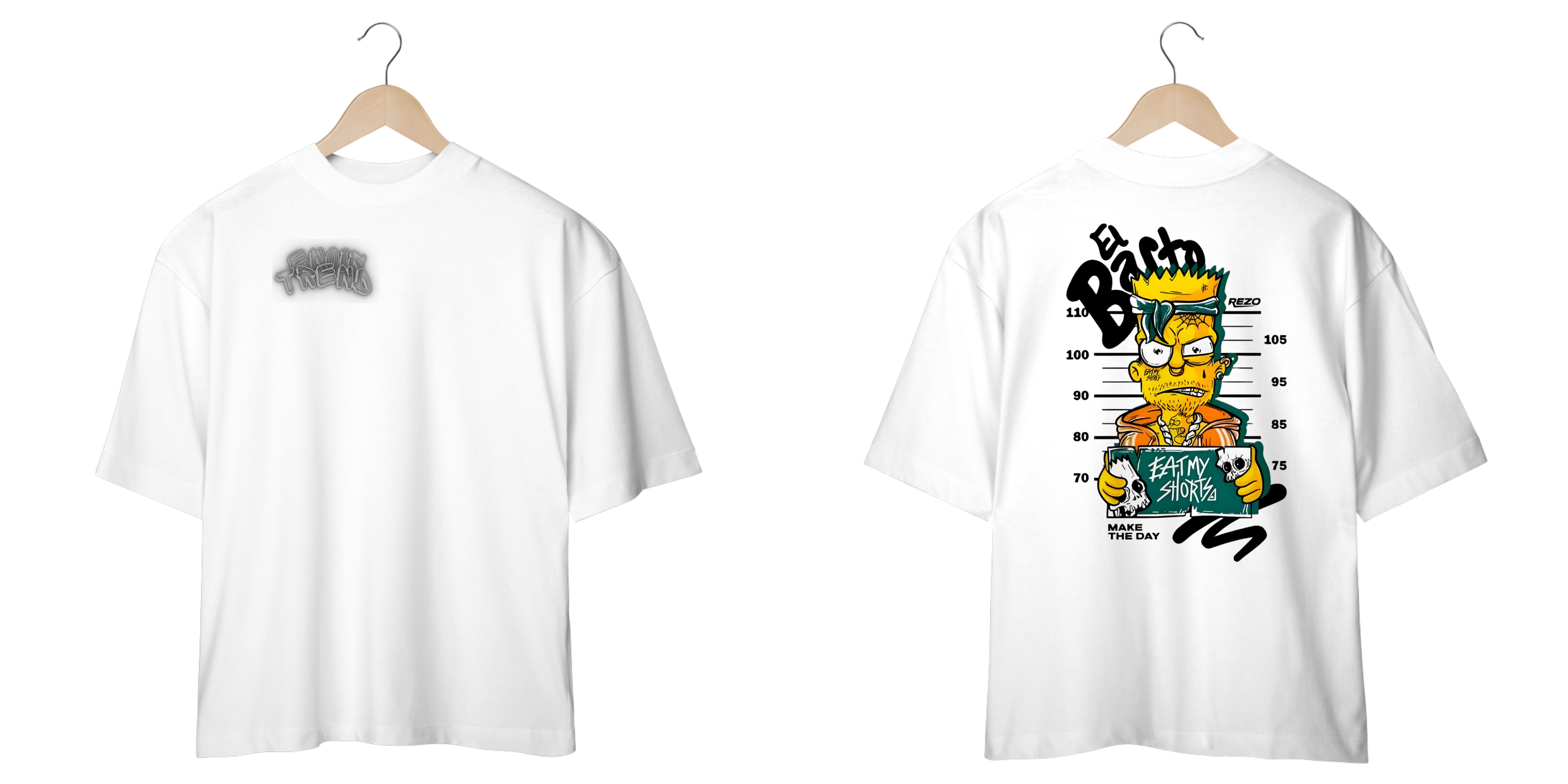 Camiseta Oversized Unisex ENOIS, El Bart