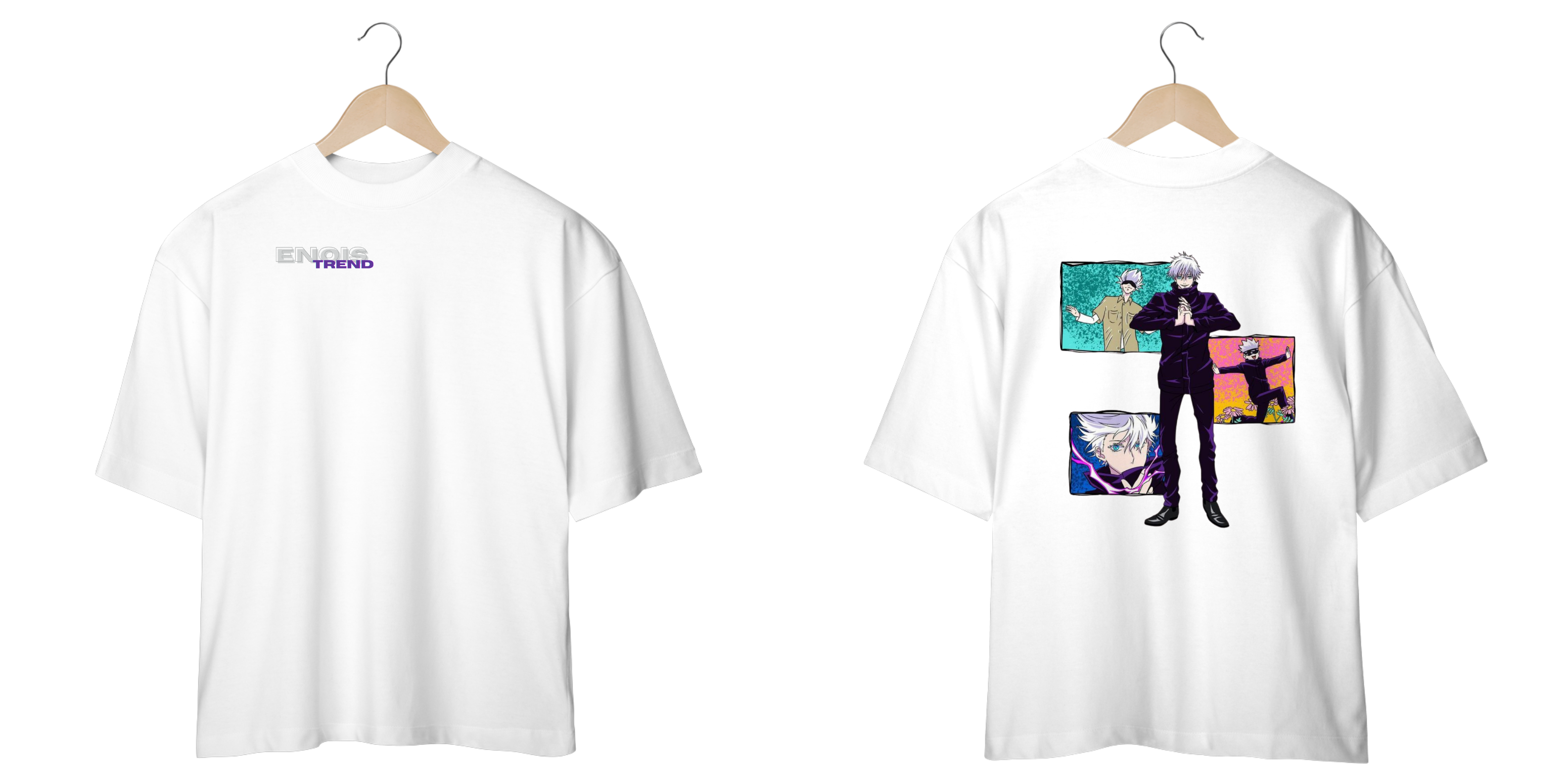 Camiseta Oversized EnoisTrend, Satoru Gojo Jujutsu Kaisen