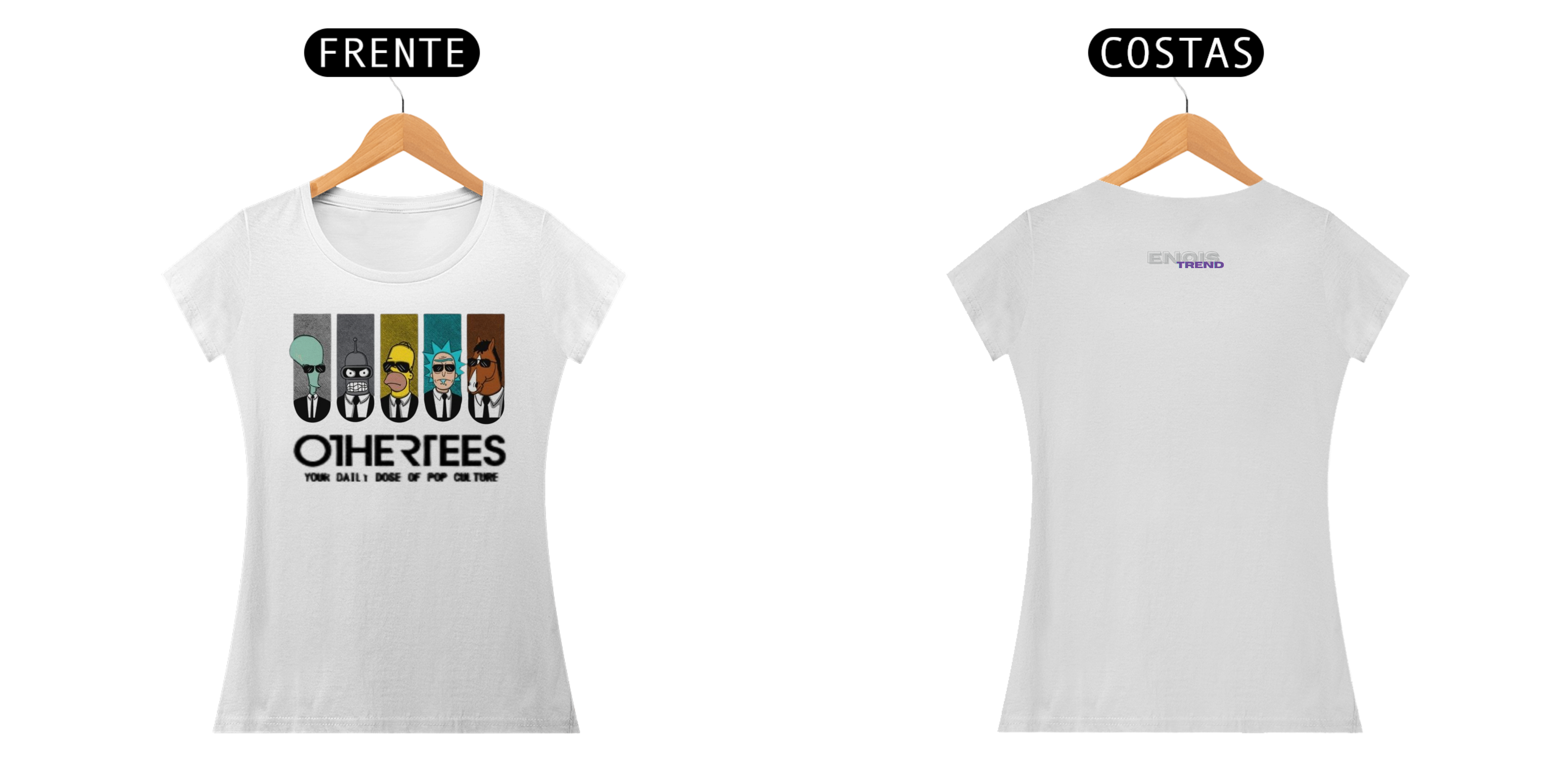 Camisa Baby Long Classic, EnoisTrend, Dose diária de cultura pop