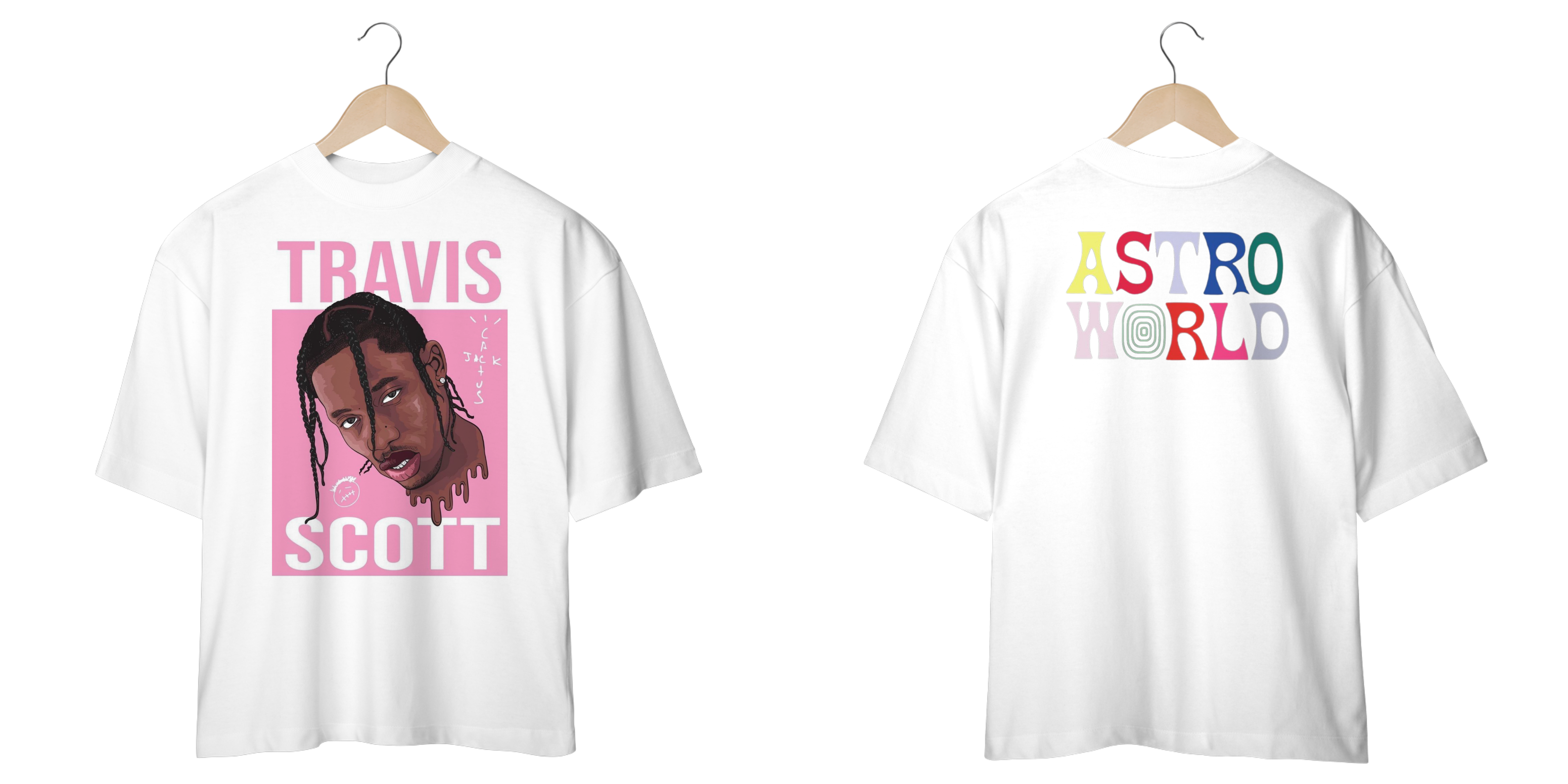 Camiseta Oversized Travis Scott