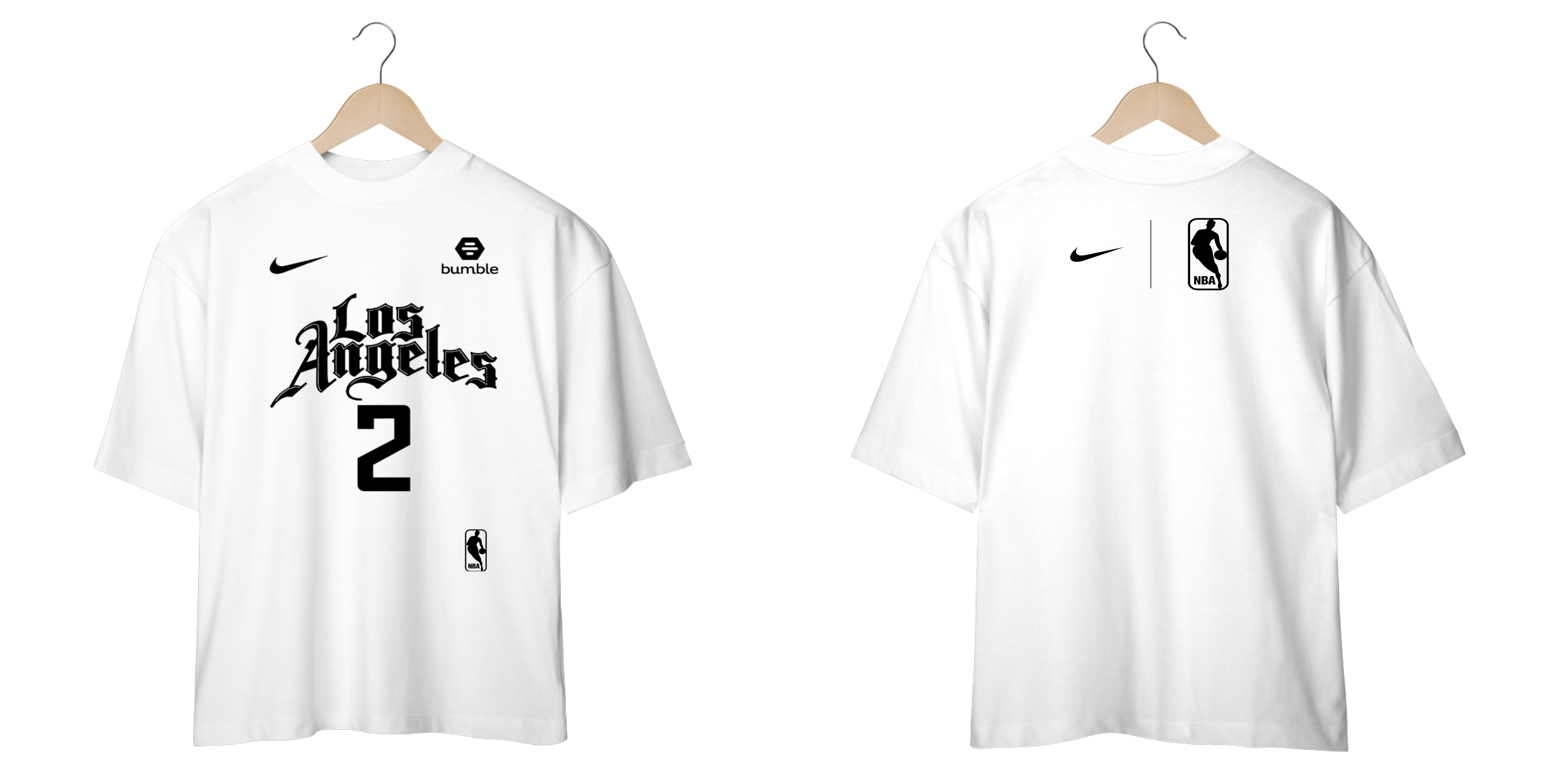 Camisa Oversized Vintage Los Angeles NBA