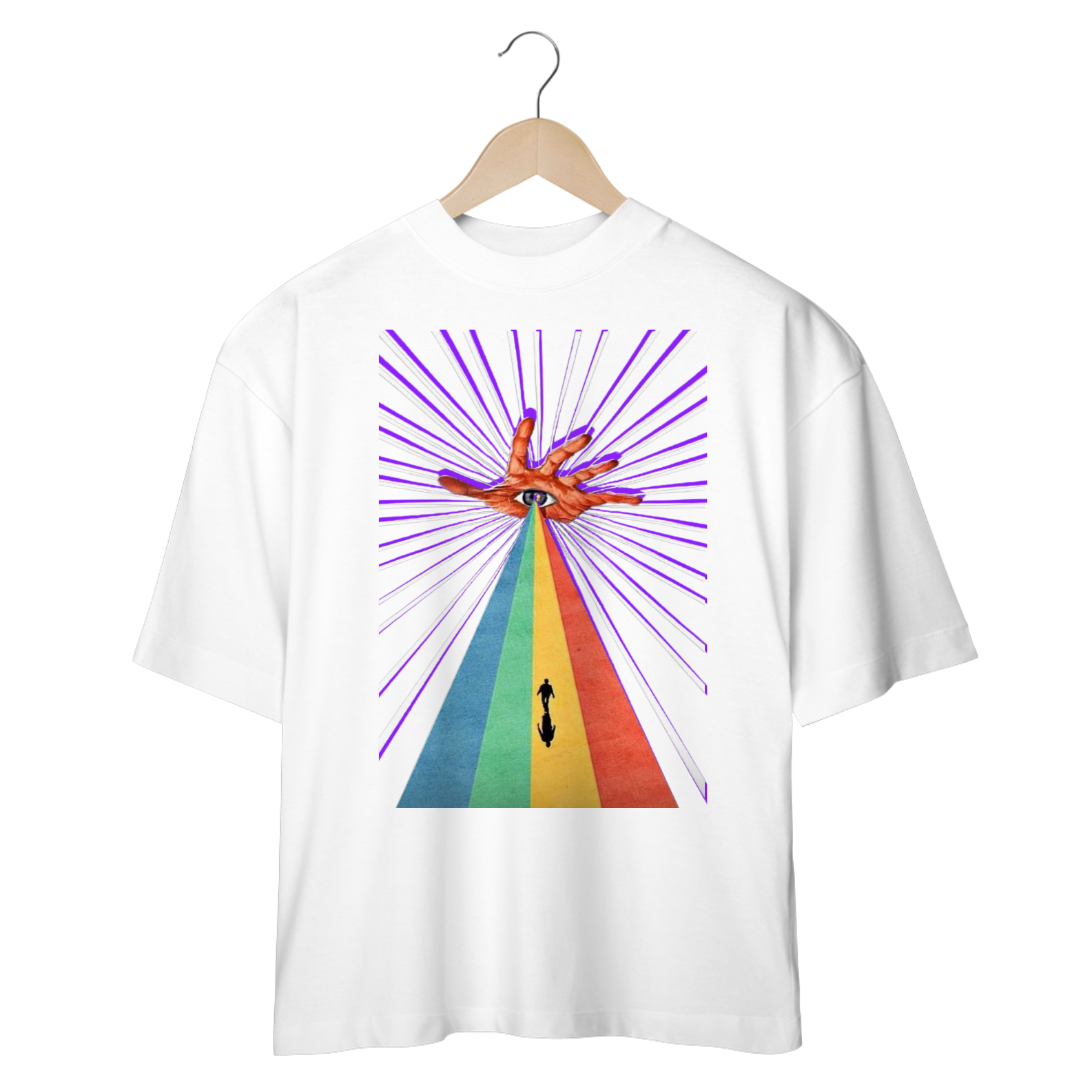 Camisa Oversized Vintage psy olho de horus