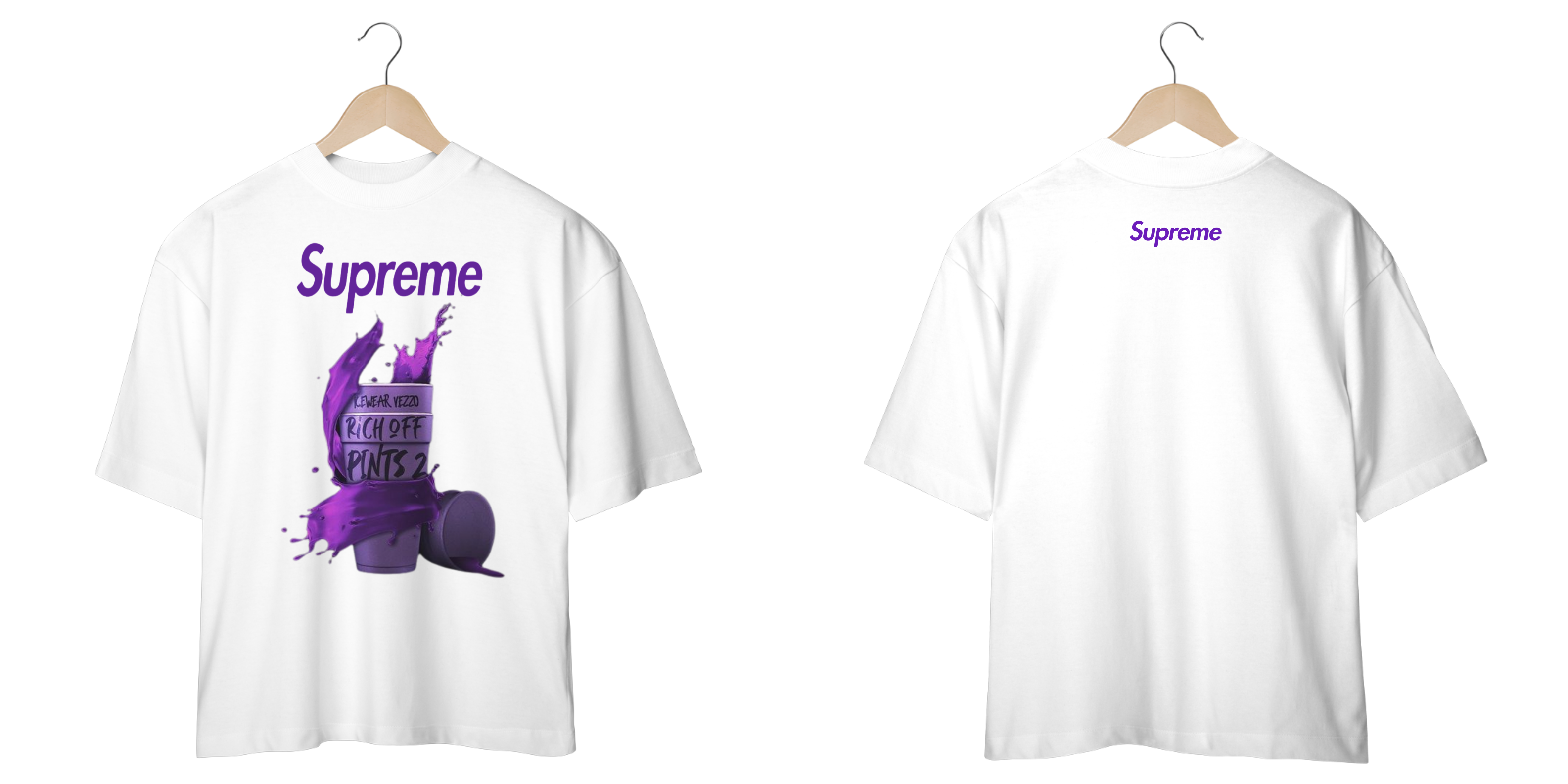 Camisa Oversized Vintage SUPREME Copo lean