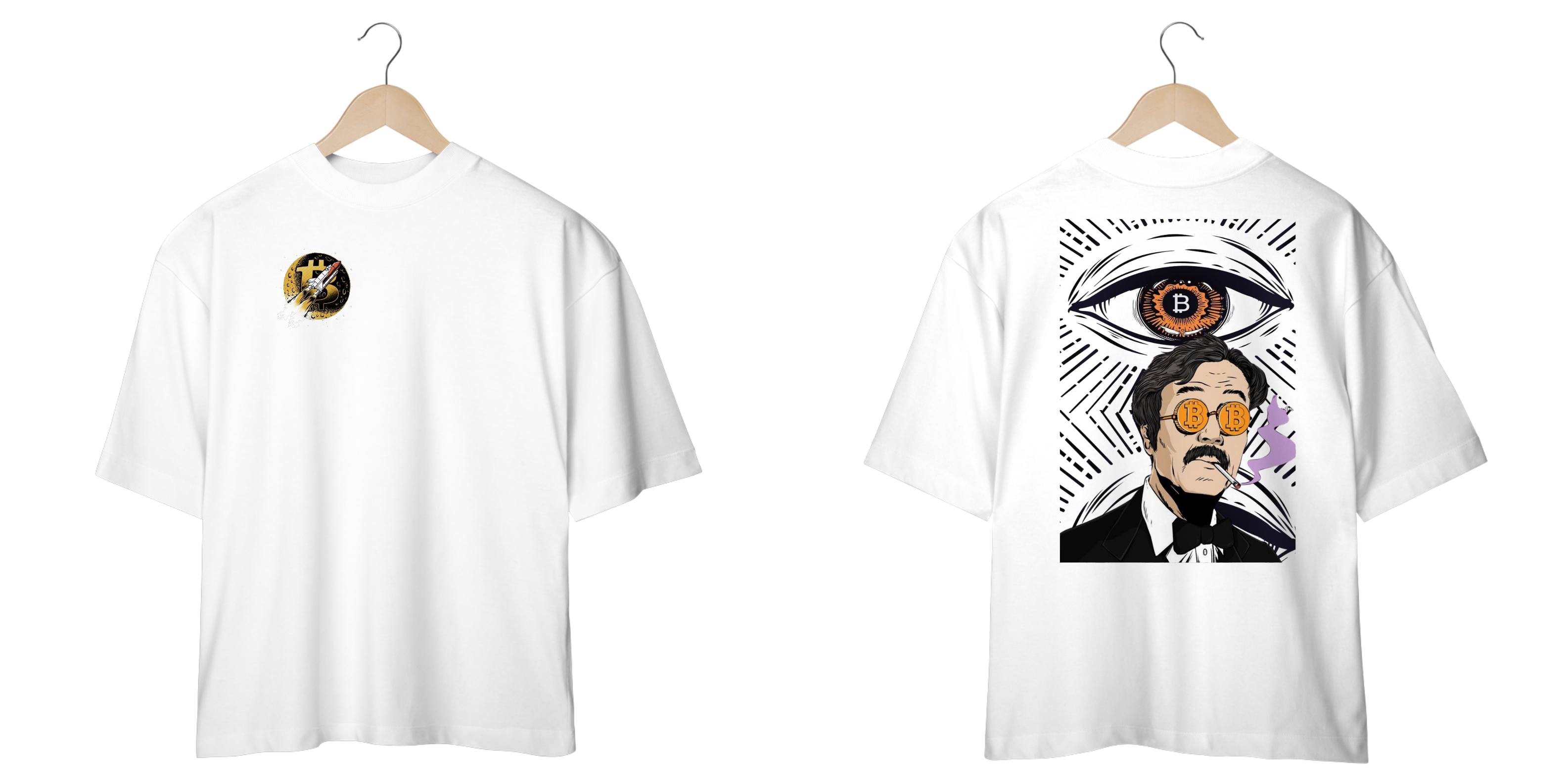 Camisa Oversized Vintage Bitcon