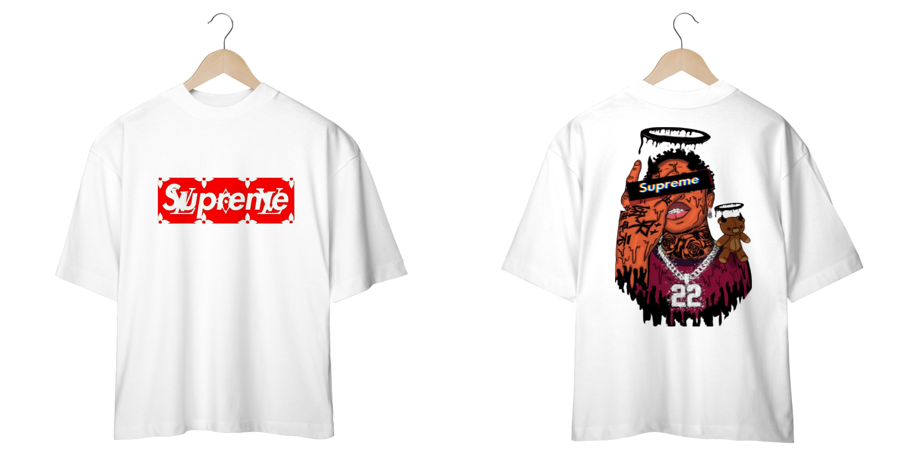 Camisa Oversized Vintage SUPREME Trap