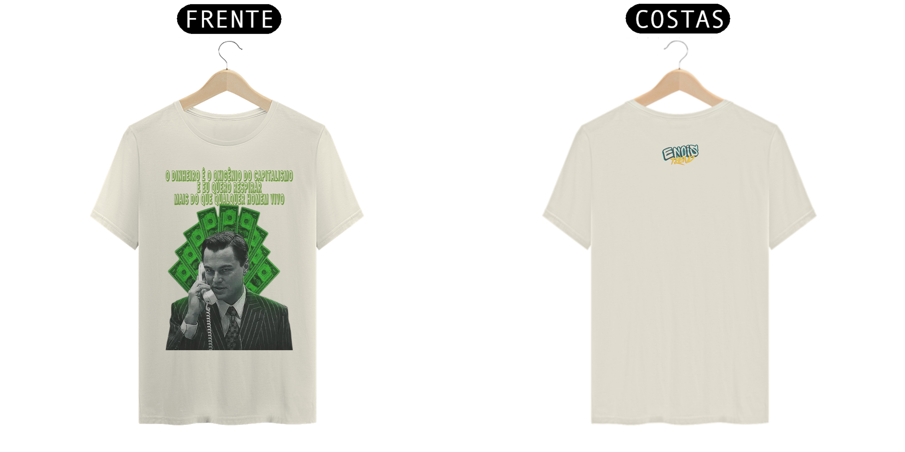 Camisa T=Shirt Pima Unisex Enois, Lobo De Wall Street