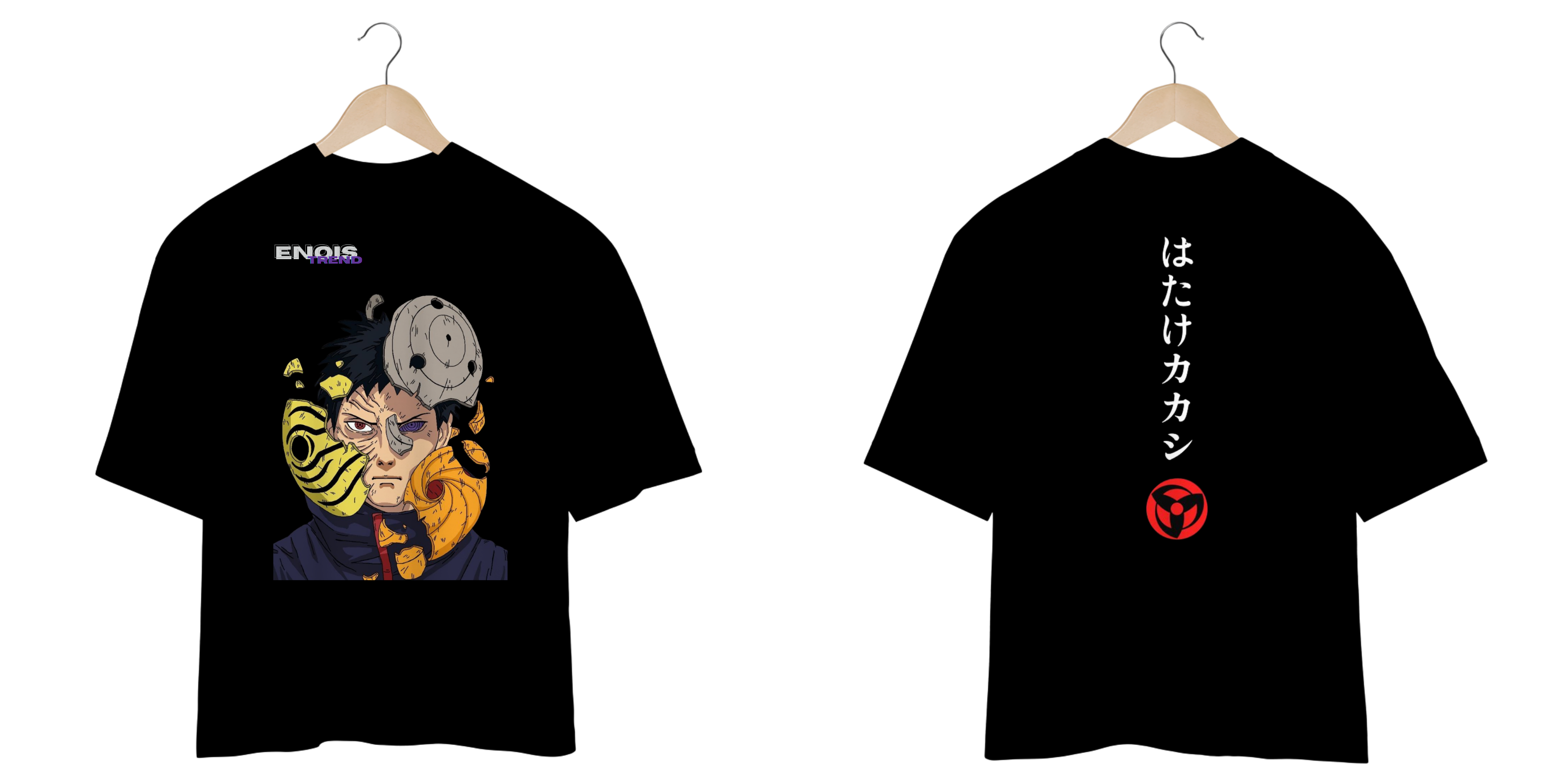 Camiseta Oversized EnoisTrend, Obito Uchiha