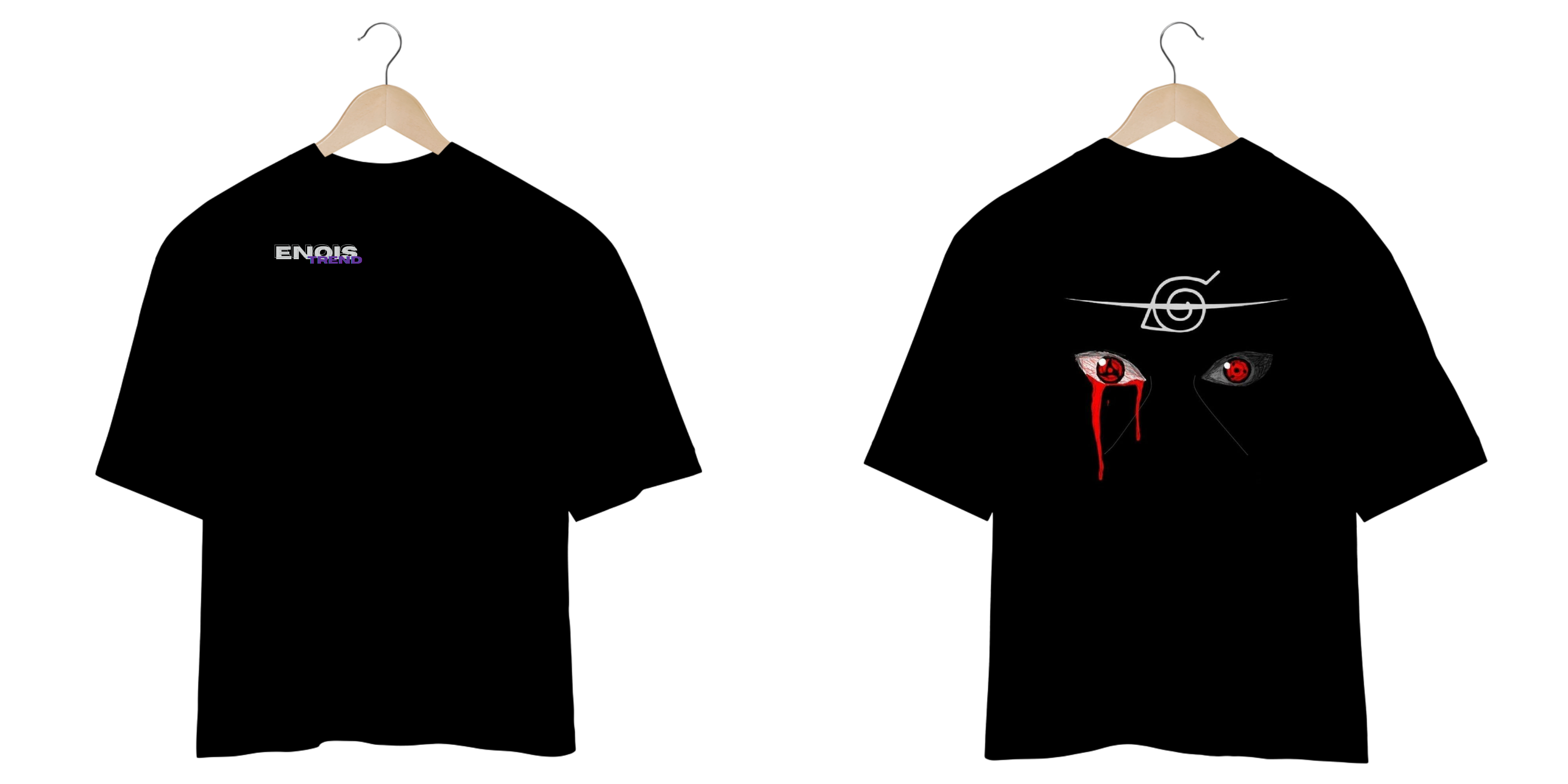 Camiseta Oversized EnoisTrend,  Mangekyou Sharingan