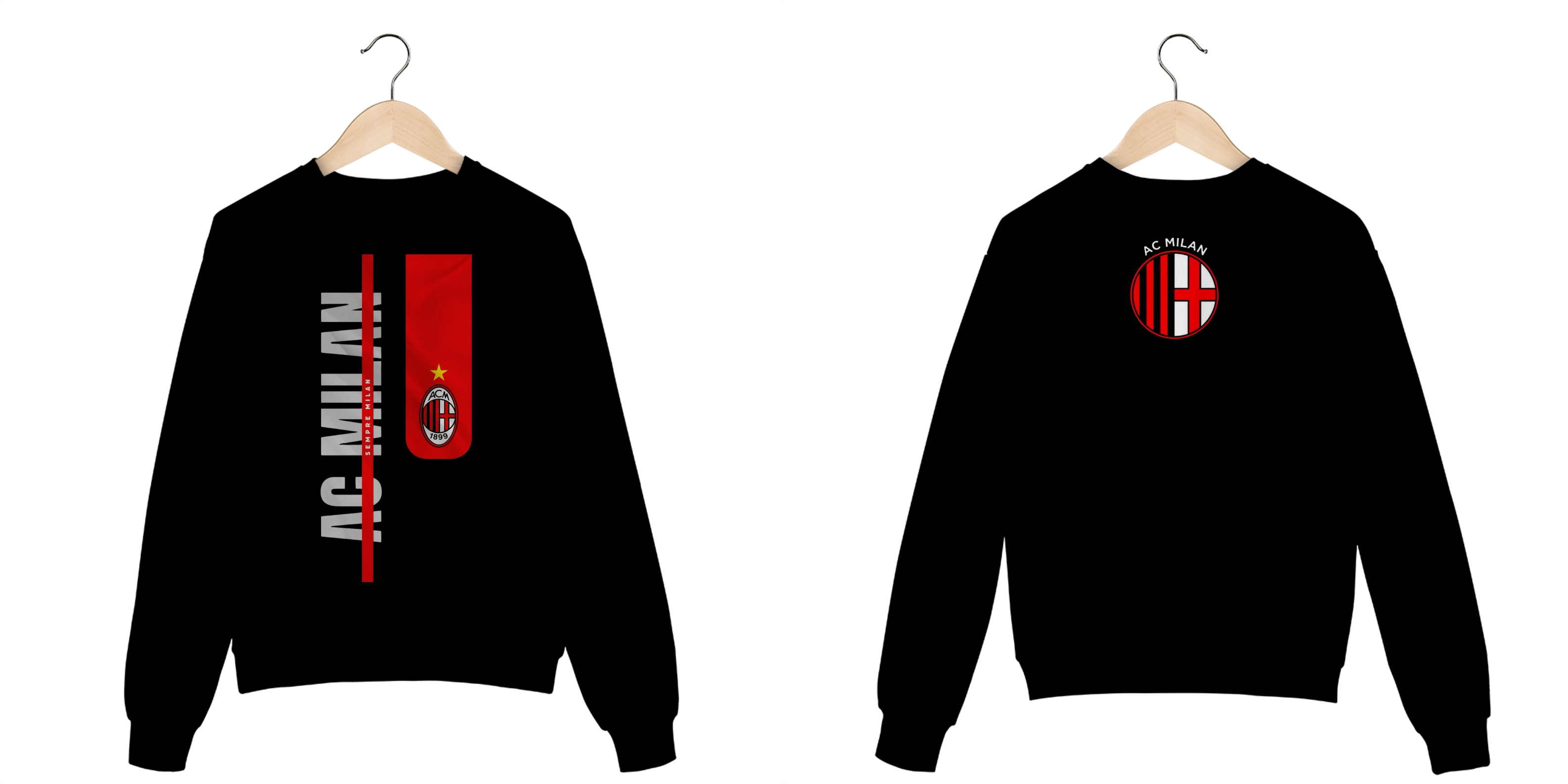 Moletom Fechado, Ac Milan Unisex