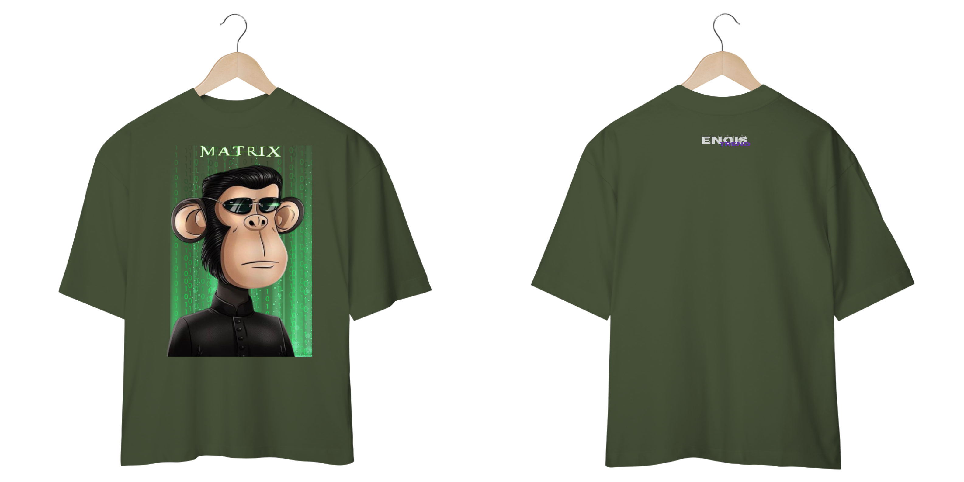 Camiseta Oversized EnoisTrend, NFTs Matrix