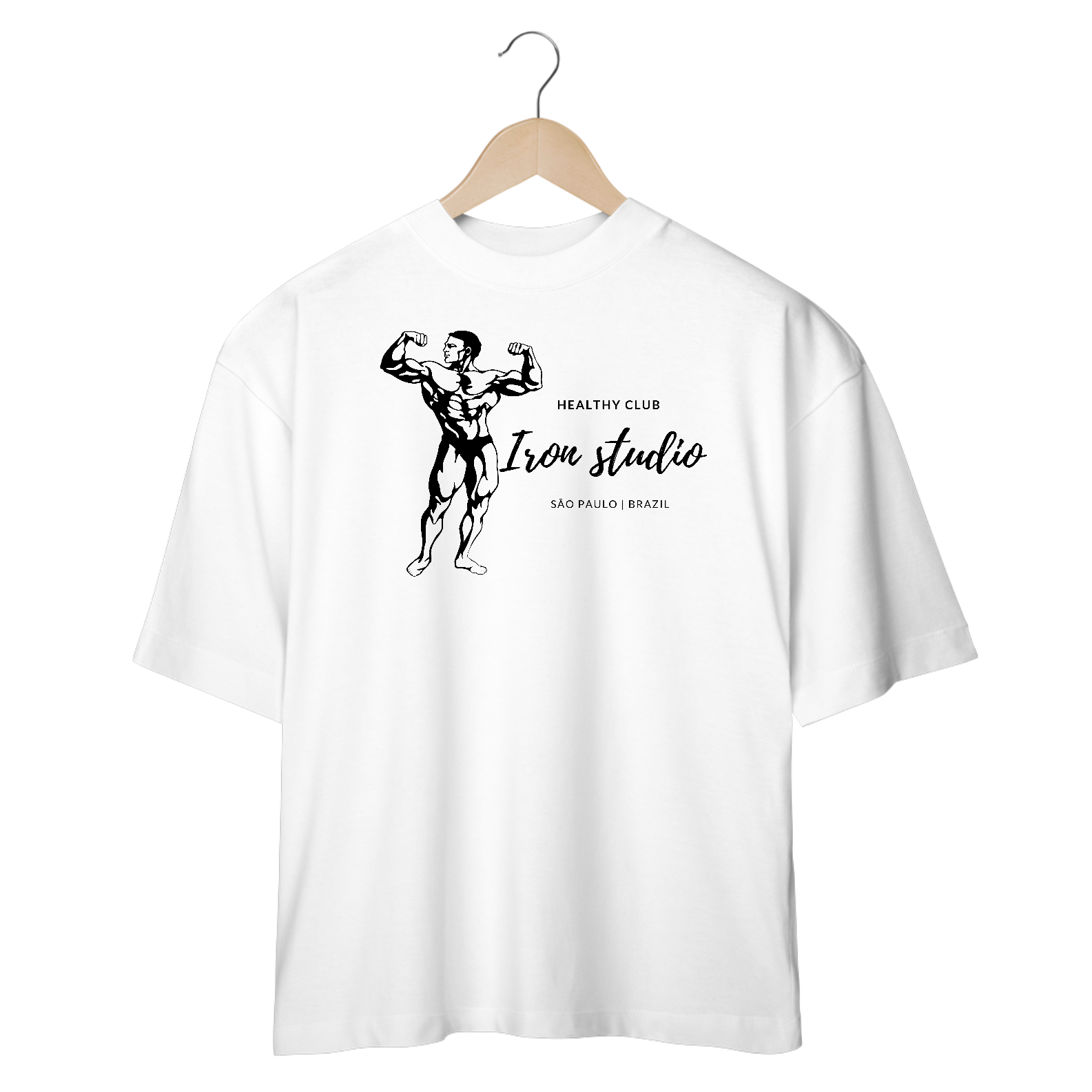 Camiseta Over Healthy Club