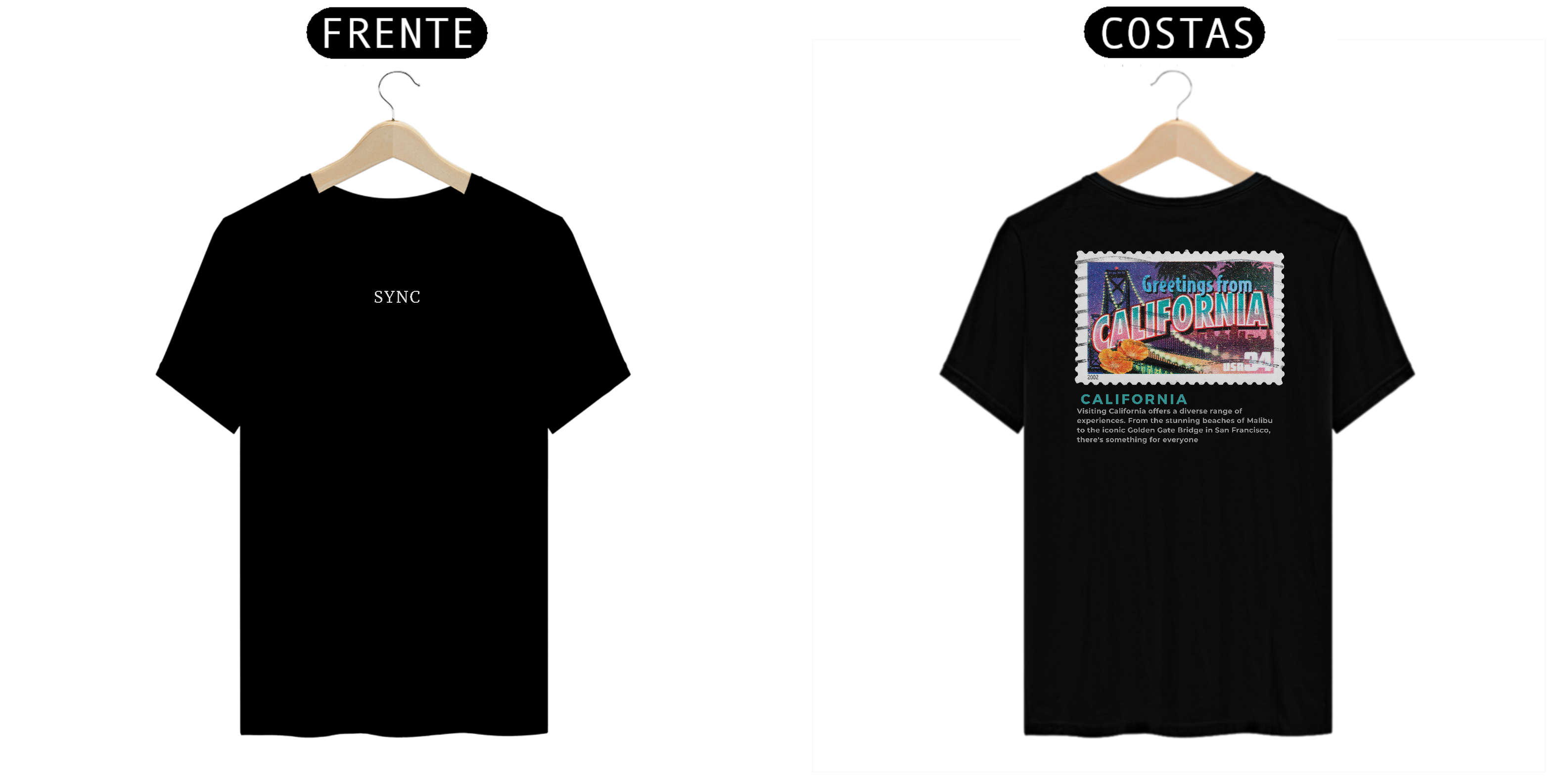 Camiseta Algodão Sync California