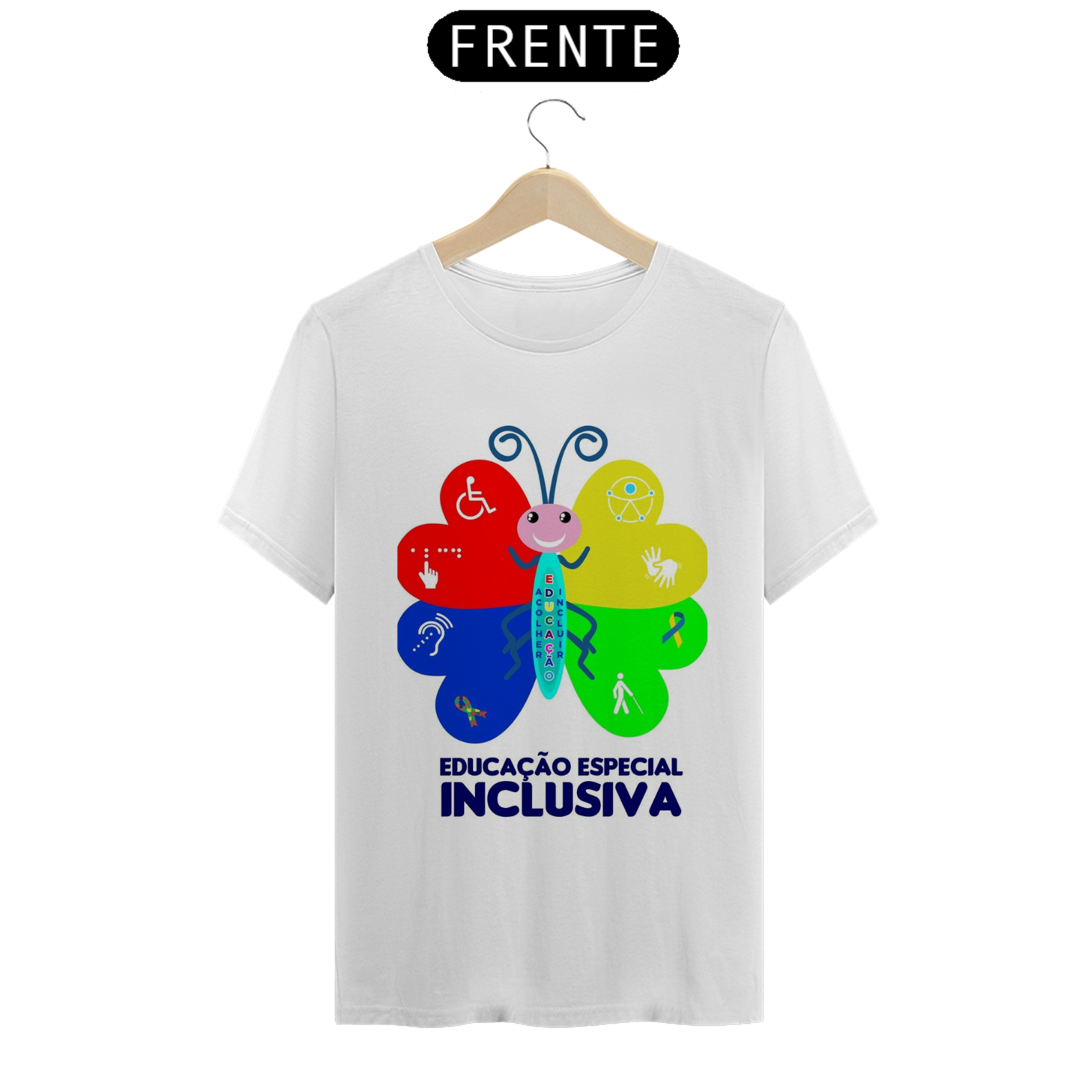 Nome do produto: Camiseta T-shirt Quality Educação Inclusiva