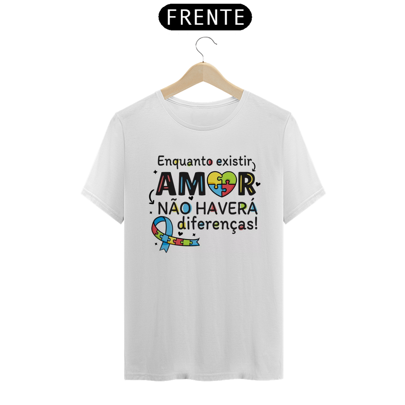 Camiseta T-shirt Quality Existir o amor