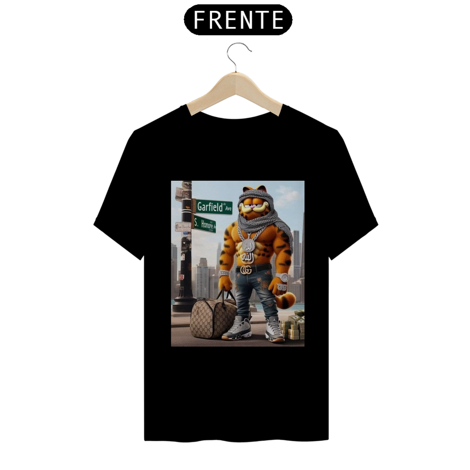 Camiseta T-shirt Quality Garfield