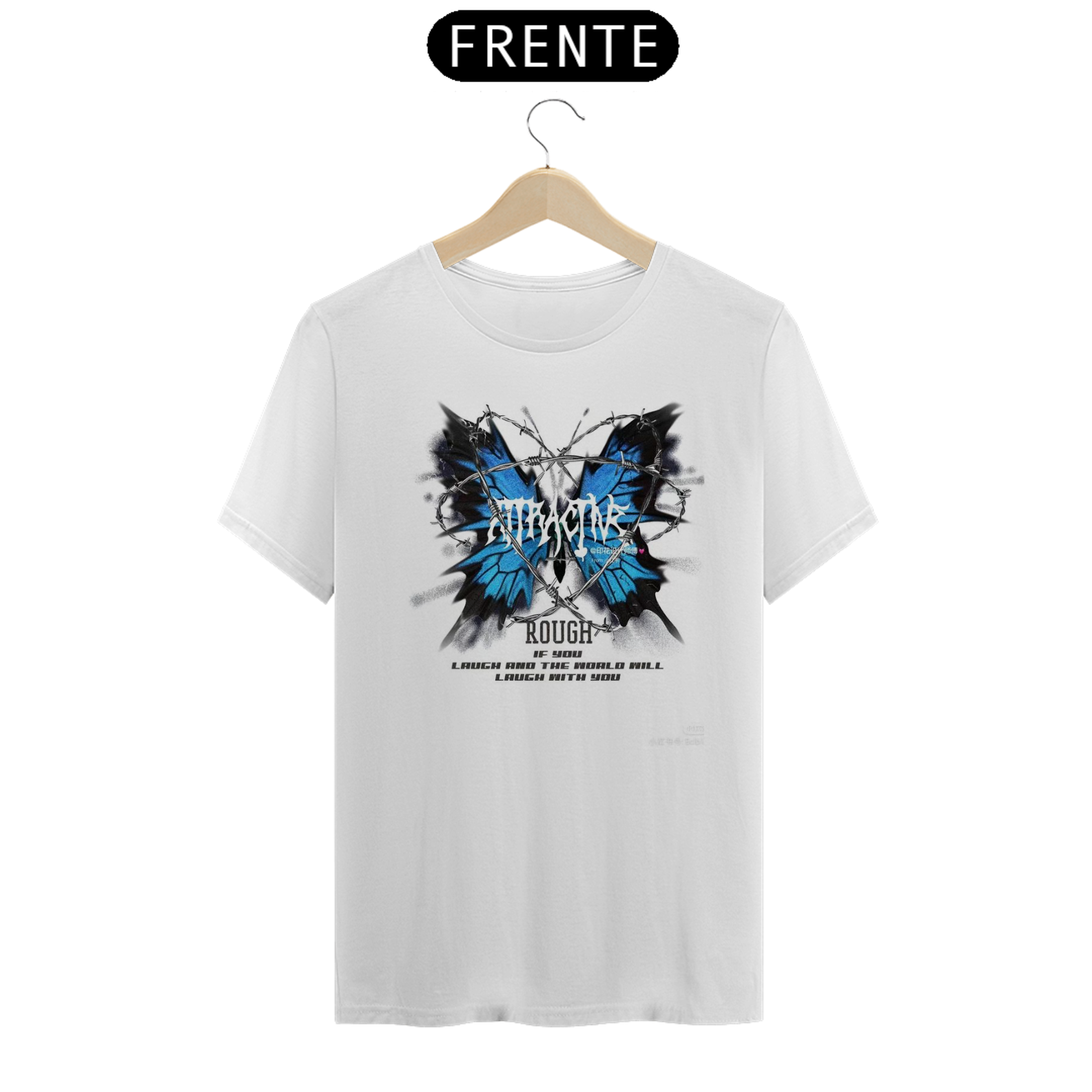 CAMISA BORBOLETA AZUL