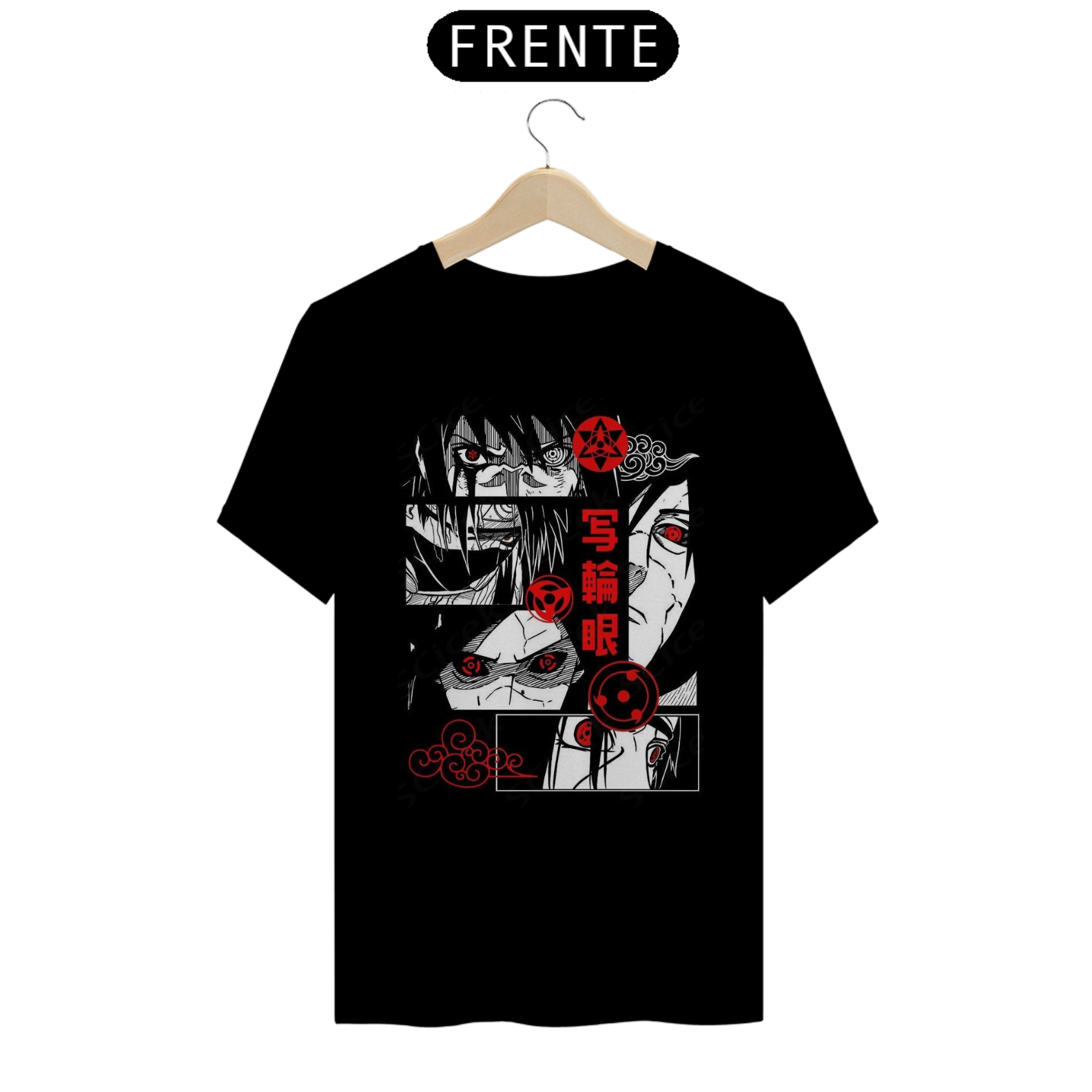 CAMISA TEMA SHARINGAN ANIME