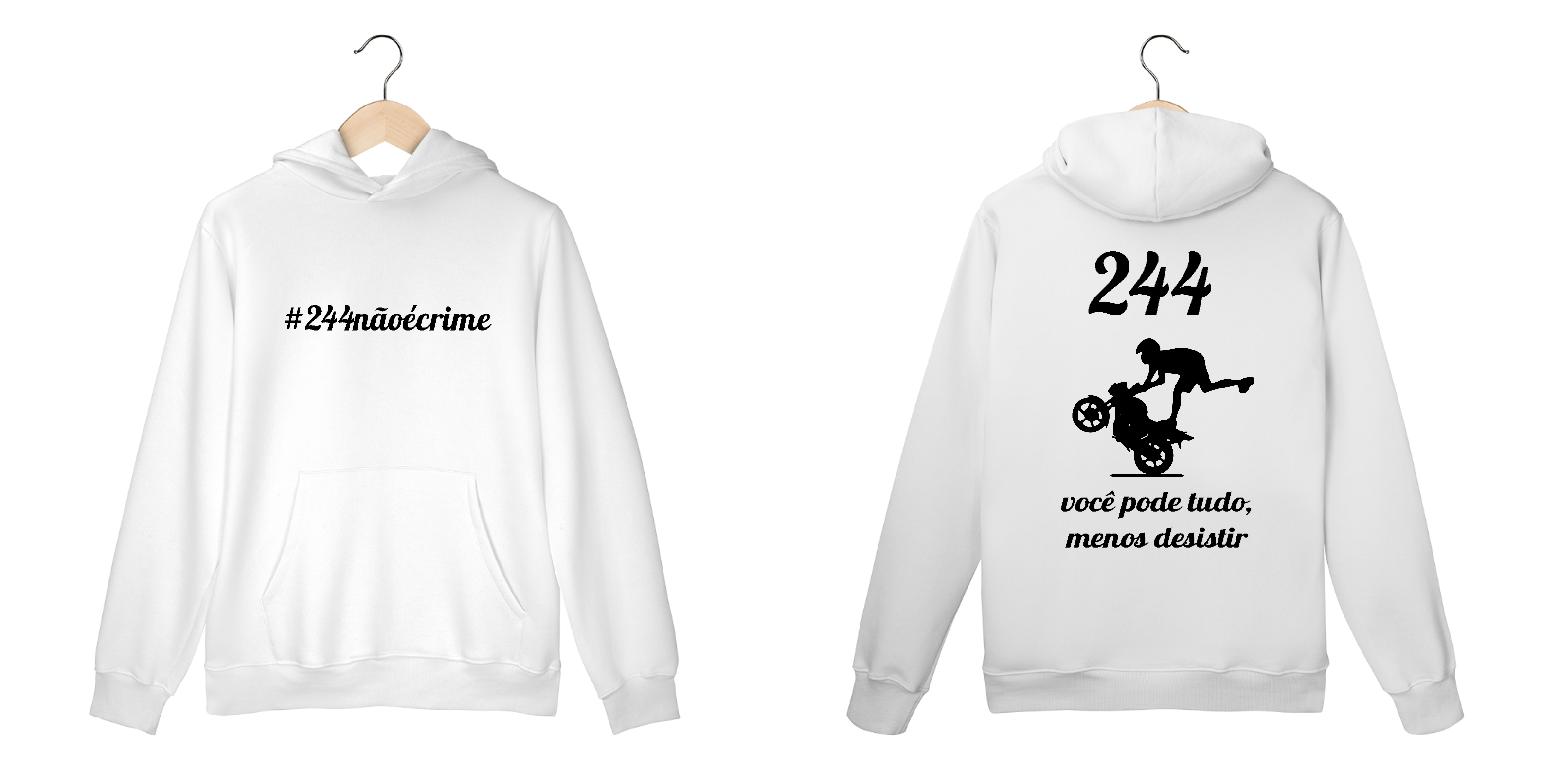 MOLETOM CANGURU- 244 NÃO É CRIME