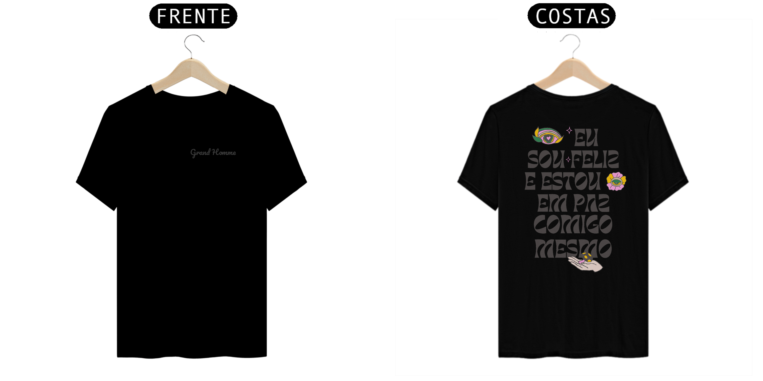 CAMISETA T-SHIRT PRIME | EU SOU FELIZ...