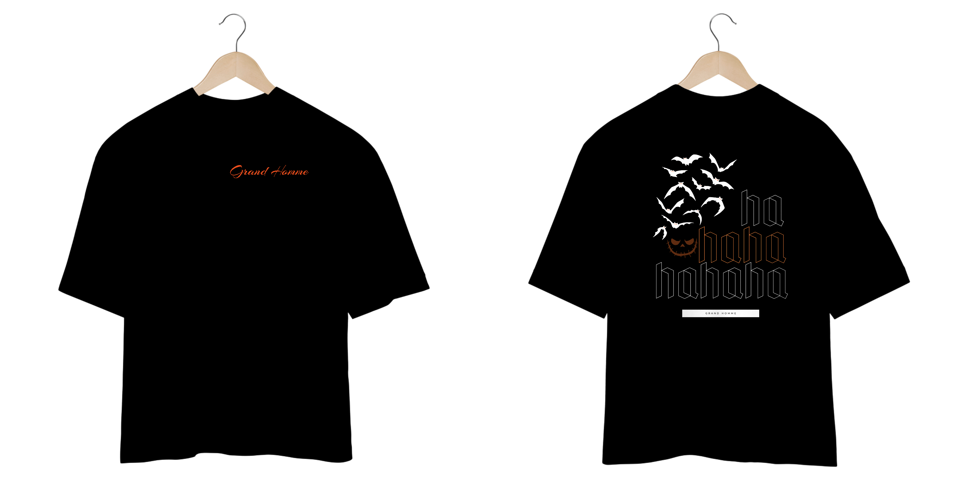 CAMISETA OVERSIZED- HALLOWEEN HAHA