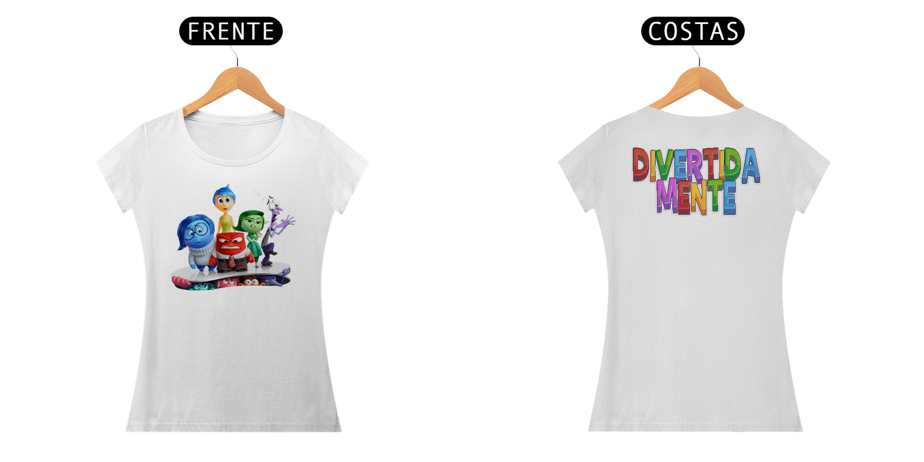 Camisa Feminina - Divertidamente Emoções