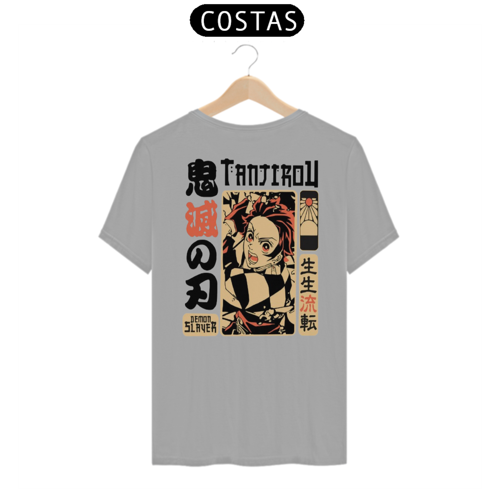 Camisa -  Kimetsu - Tanjiro