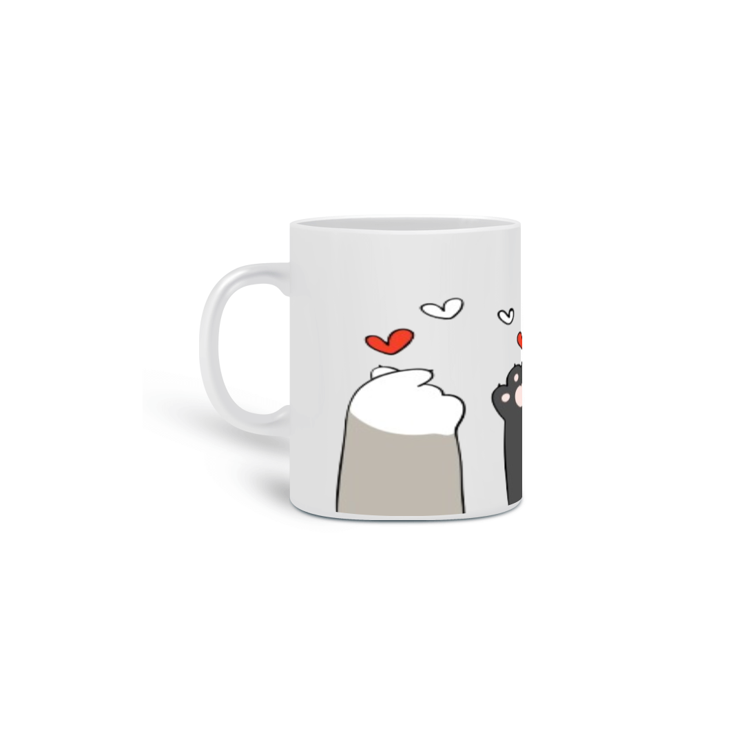 Caneca Pata de gatinho Amor