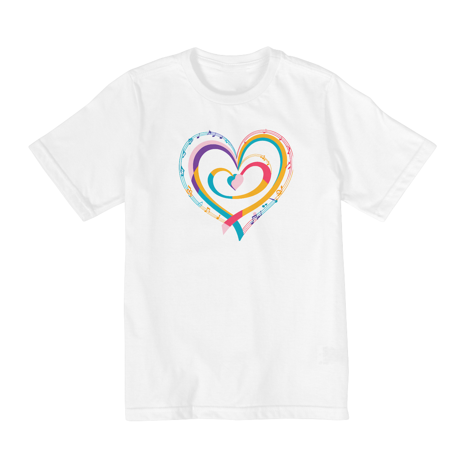 camisa coração feliz