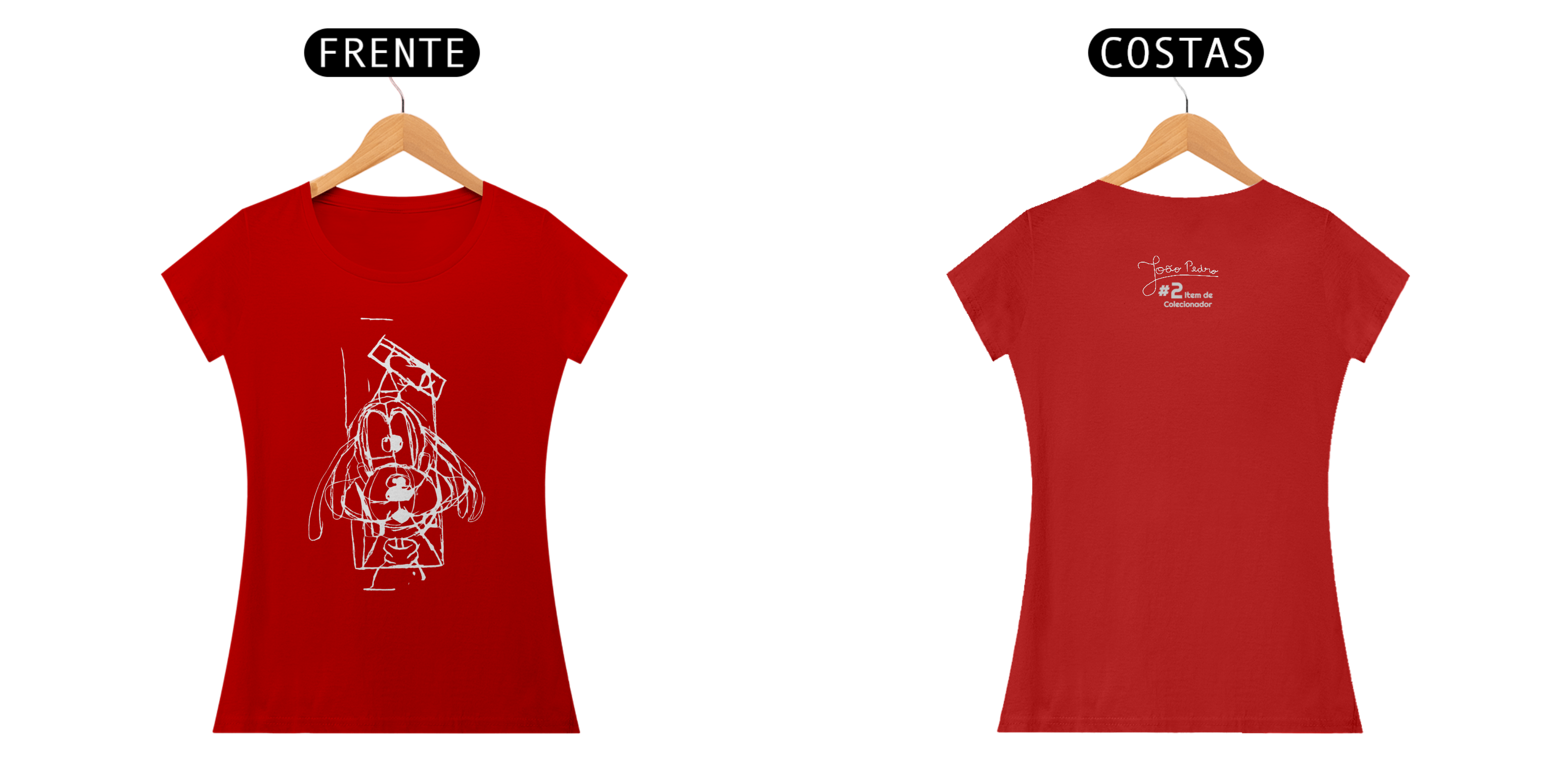 #2 White and Red Goofy - FEMININO