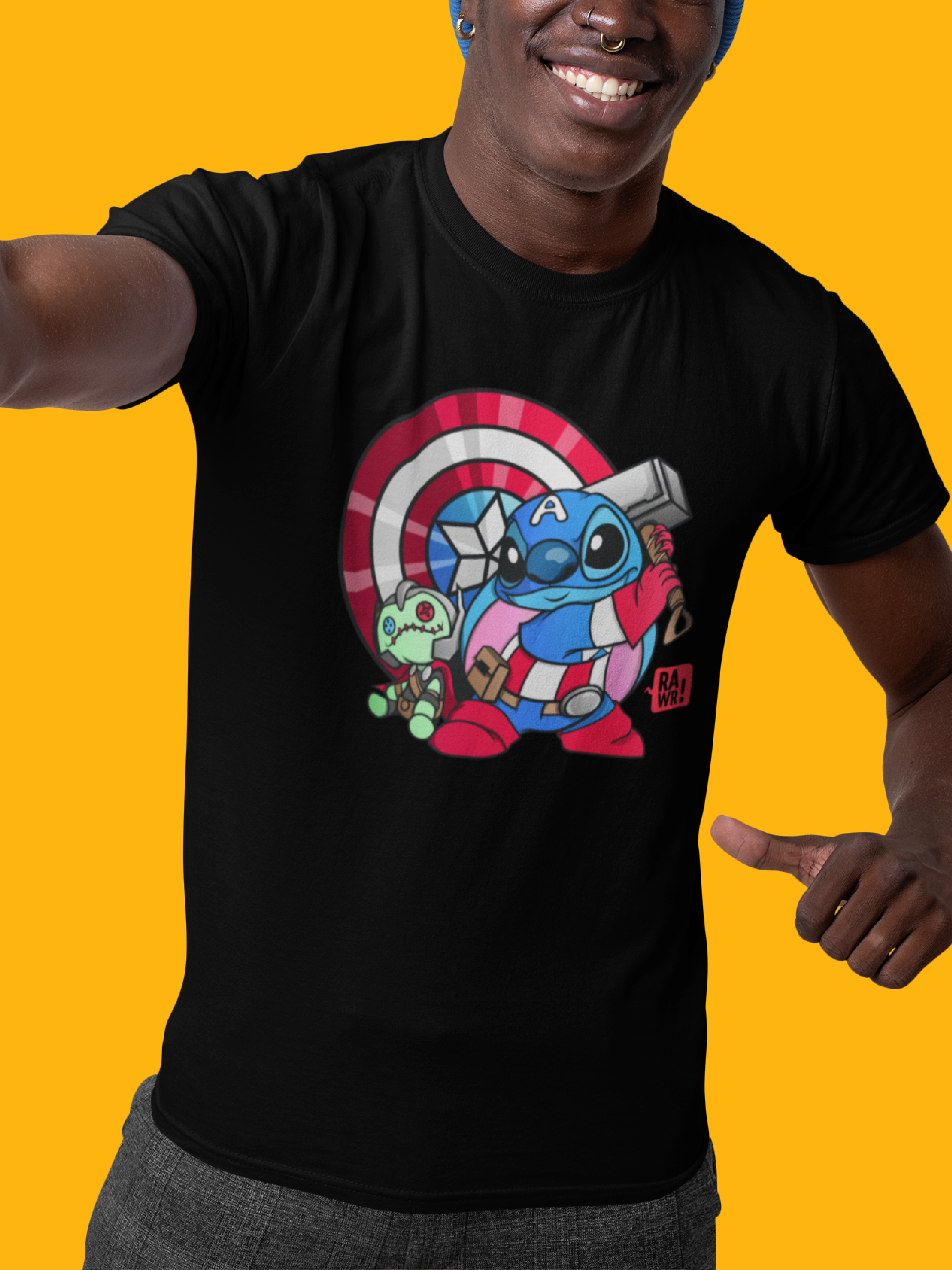 T-SHIRT CAPITÃO STITCH