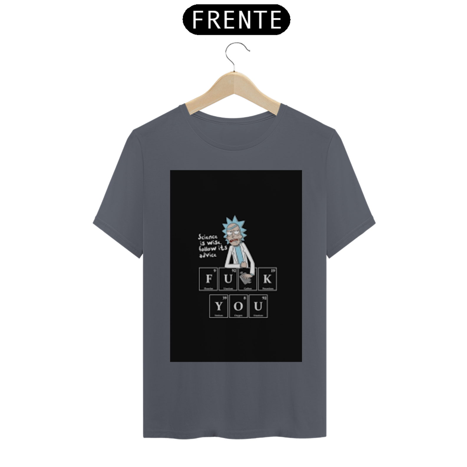 Camiseta Rick Tabela Periódica