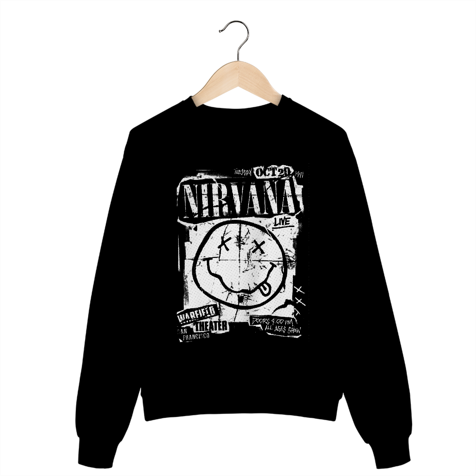 Casaco de Moletom Fechado Nirvana