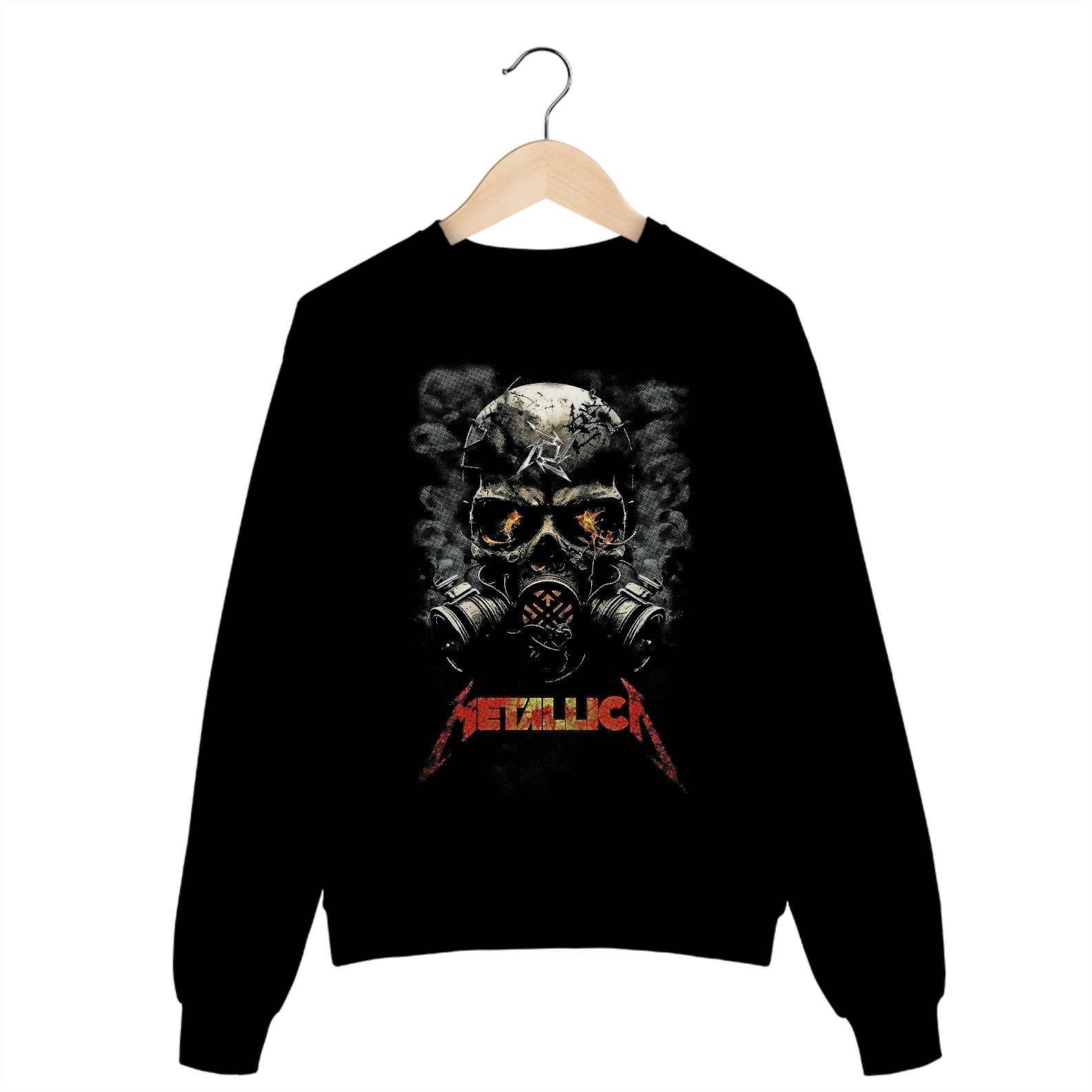 Casaco de Moletom Metallica Black Skull