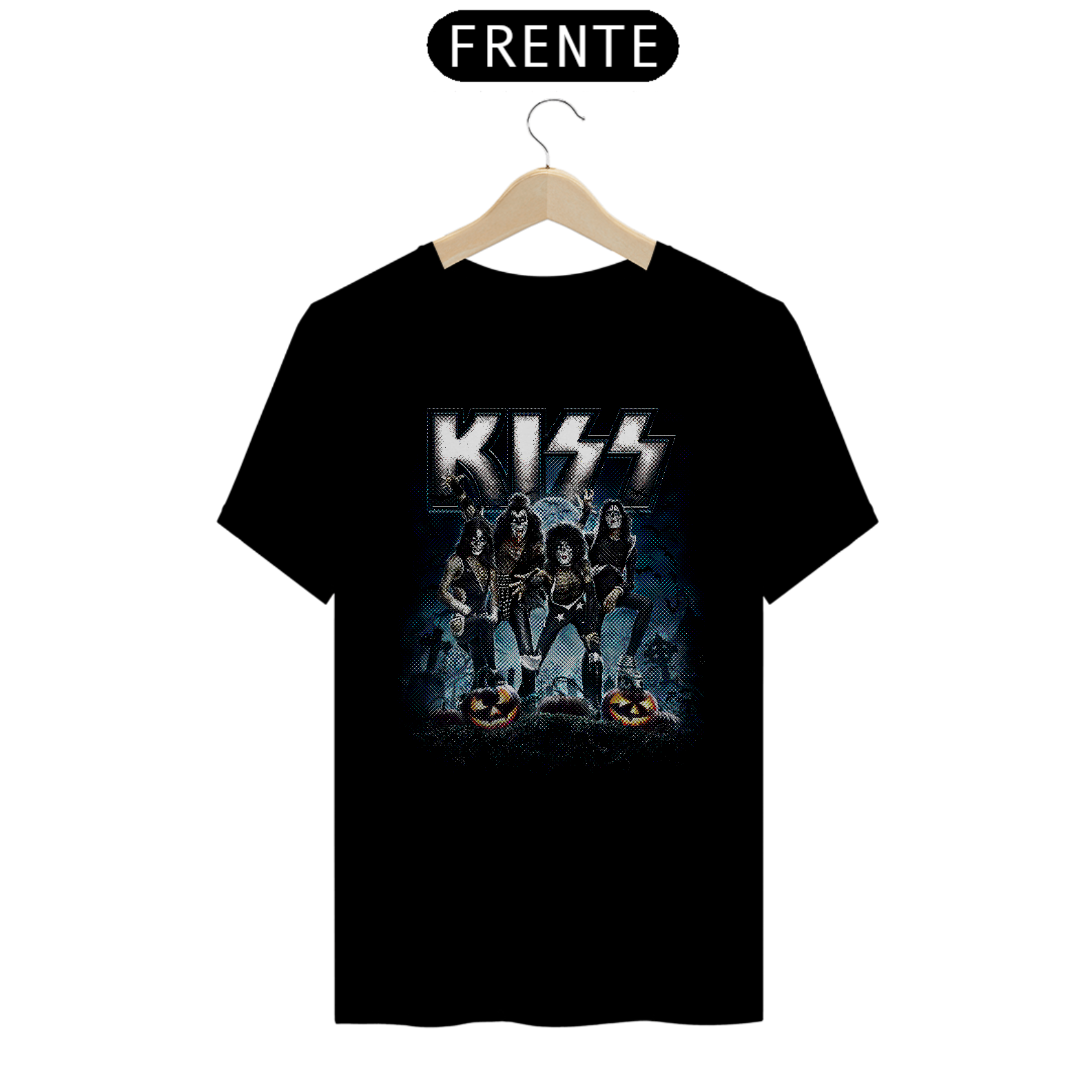 Camisa Kiss Black Halloween