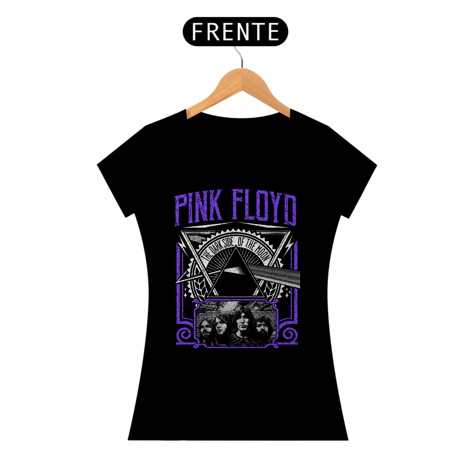Camisa Babylook Pink Floyd Dark Side