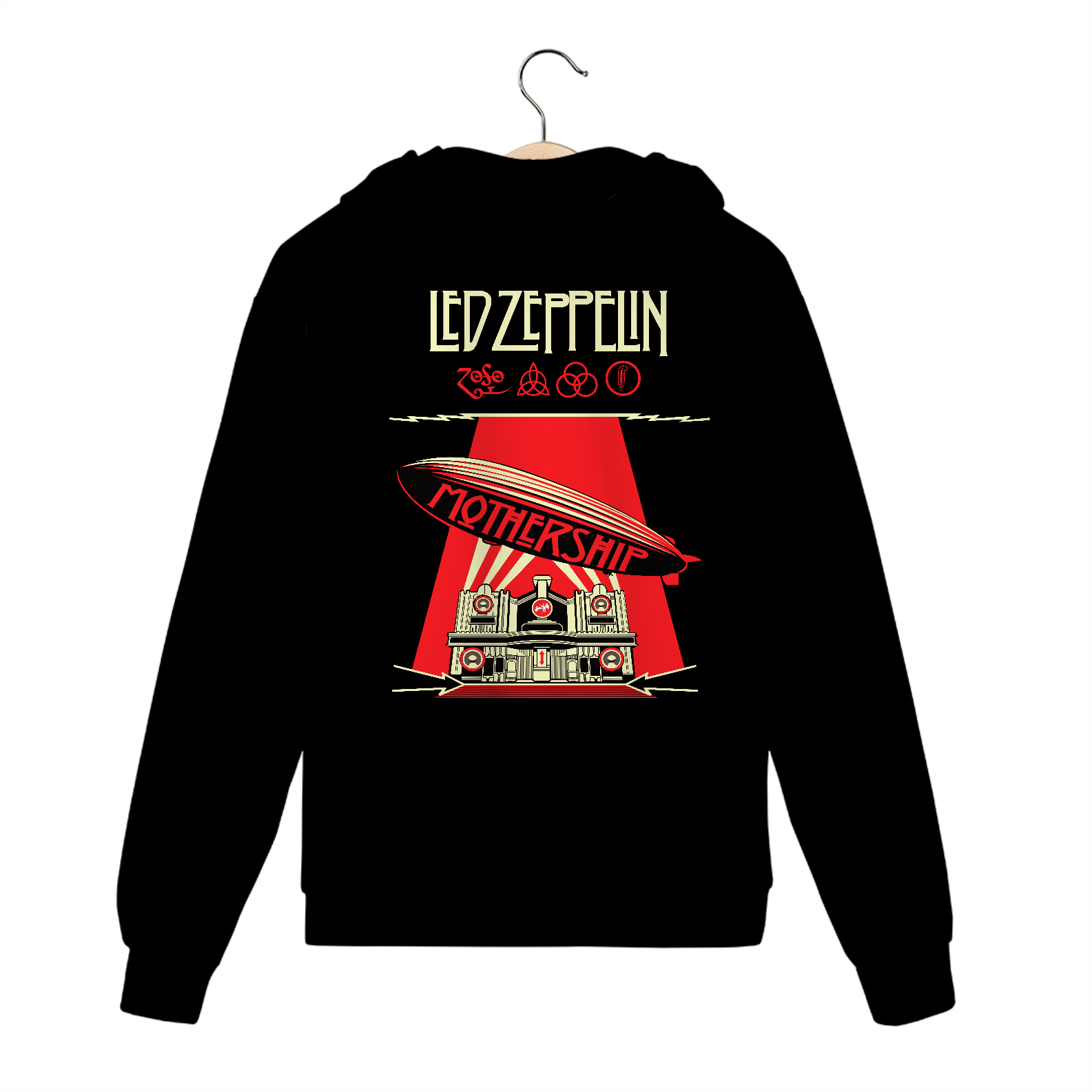 Casaco de Moletom de Zíper Led Zeppelin