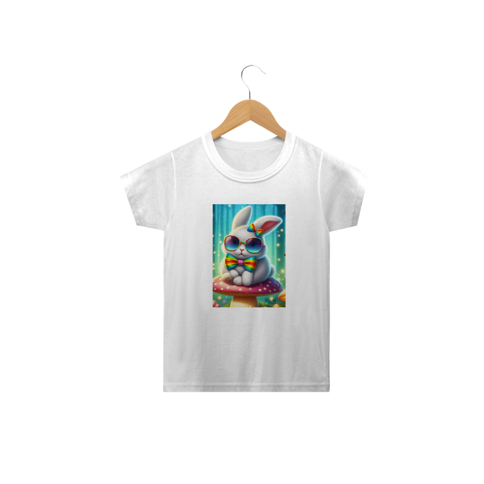 Camiseta Infantil Coelhinho Fashion
