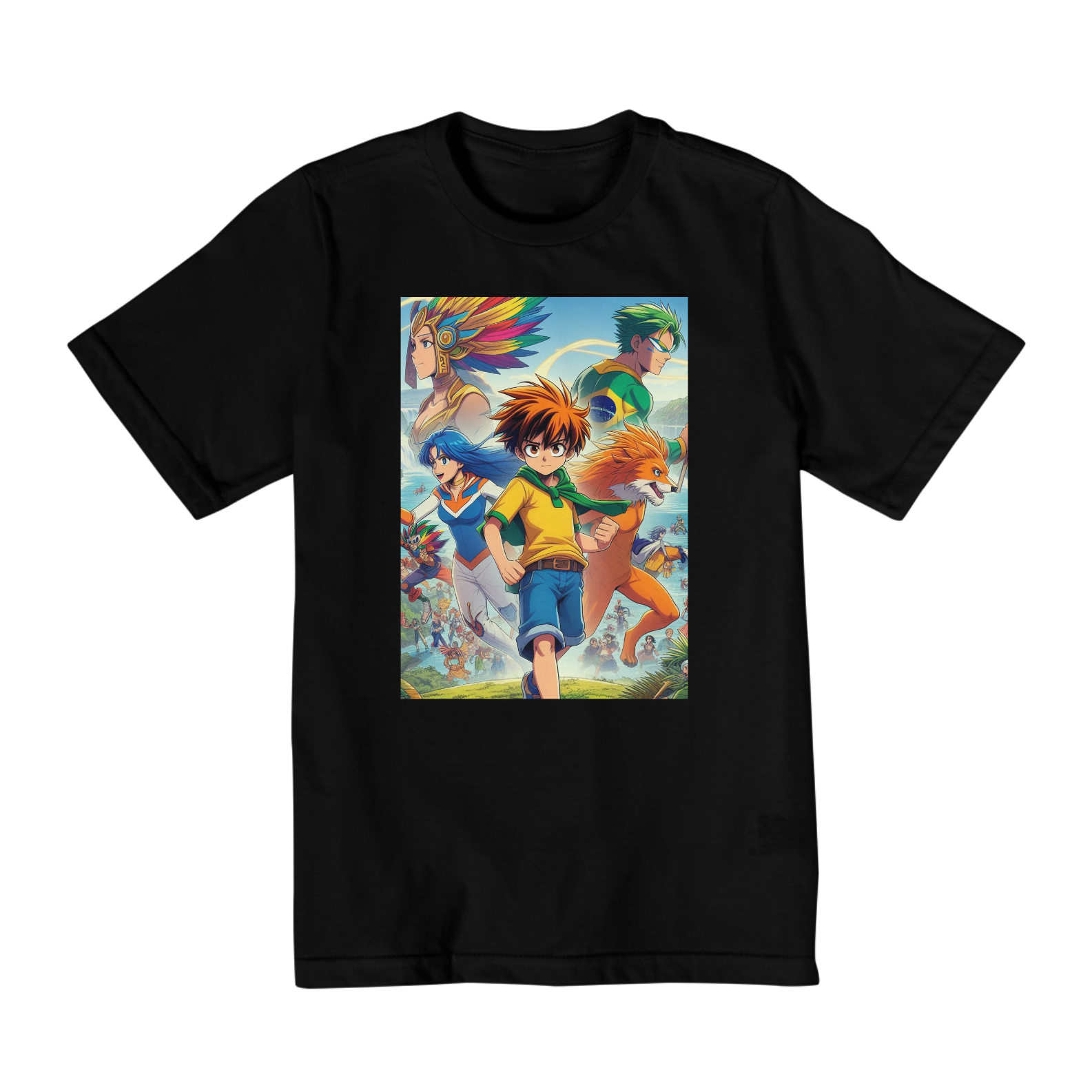 Camiseta Infantil Herói Brasileiros