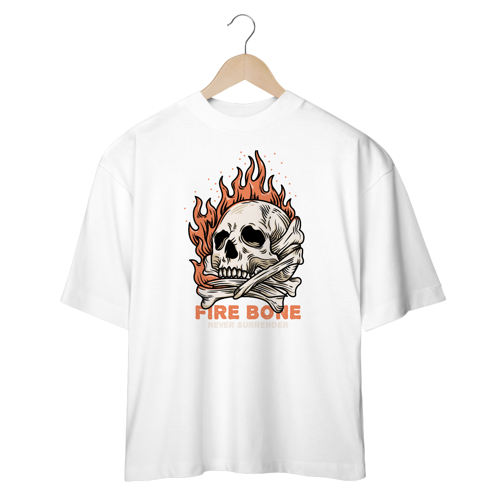 Camiseta Oversidez Fire Bone
